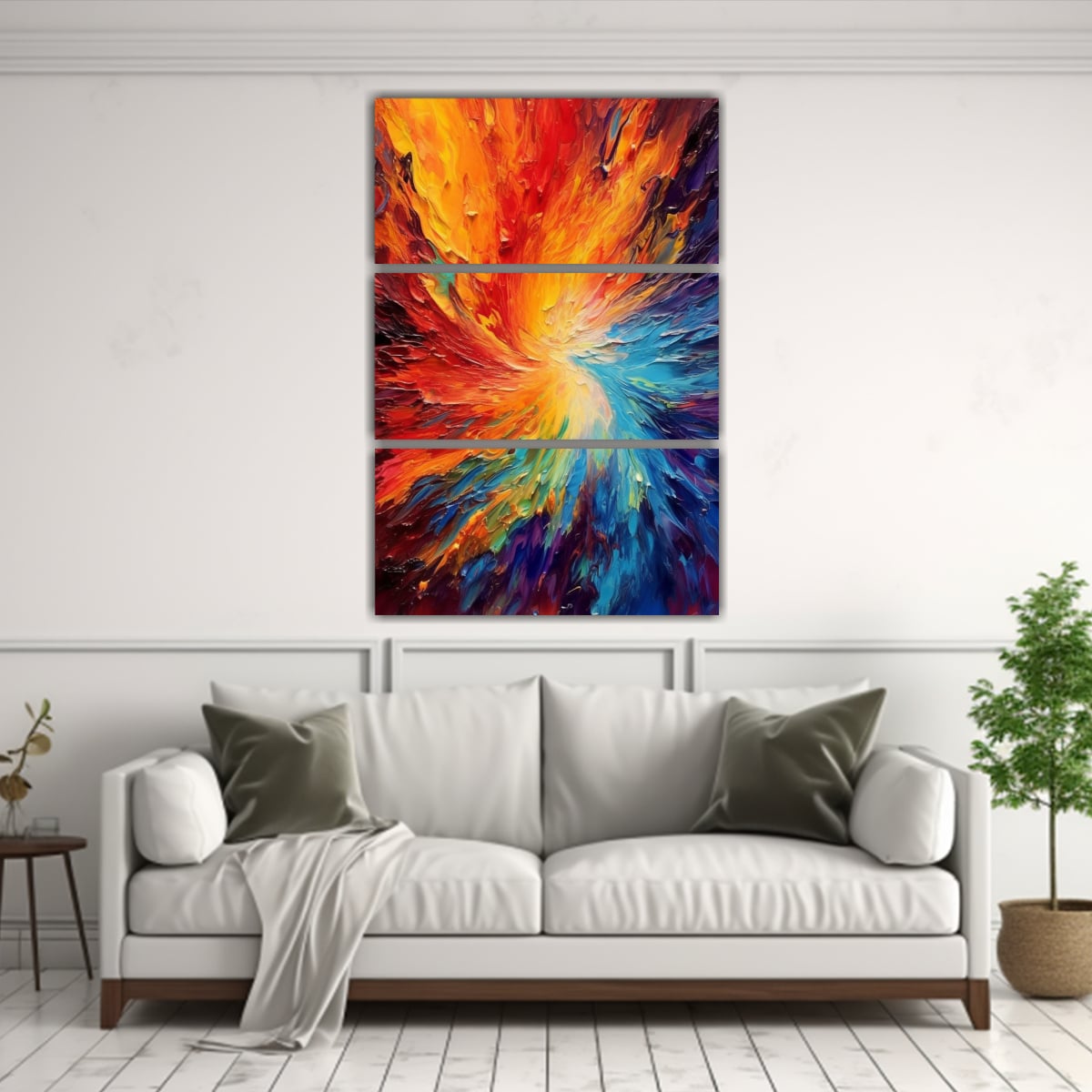 PINTURAS DECORATIVAS ESTILO GALERÍA ARTESANAL 40X60 CM - 2