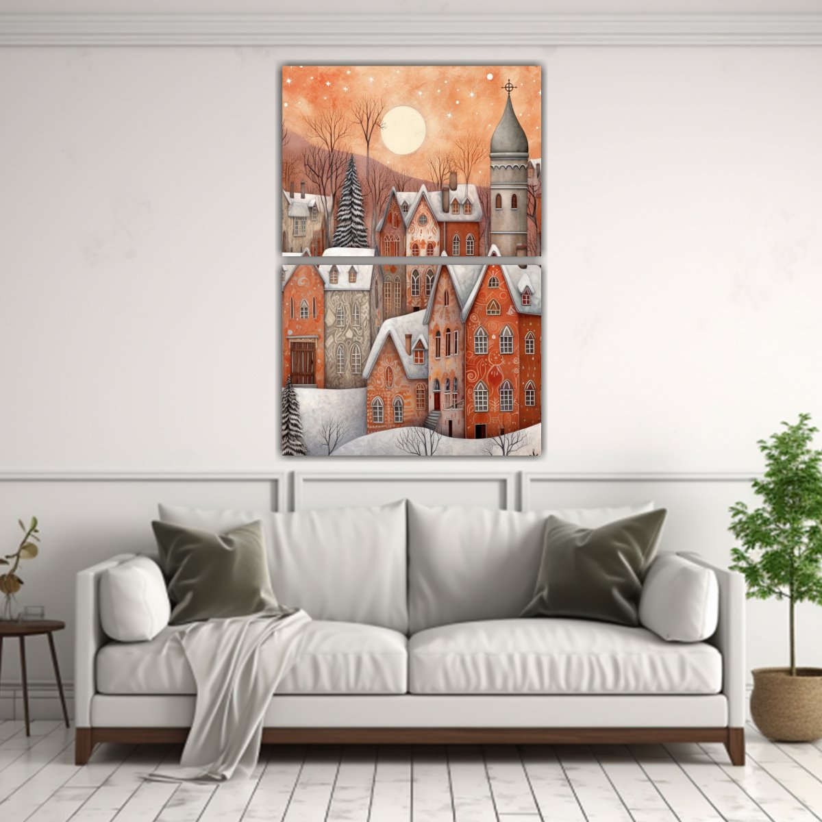 PINTURA DECORATIVA DE UN ELEGANTE DIBUJO EN COLOR 40X60 CM - 2