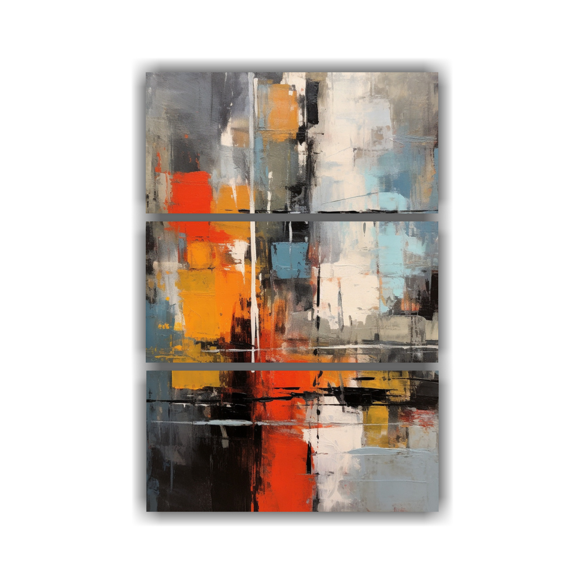 PINTURA ABSTRACTA PAISAJE ELEGANTE MOMENTO DE SER 120X180 CM - 1