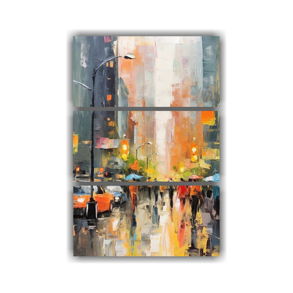 TRÍPTICO DISEÑO ARTESANAL INSPIRADO EN LA VIBRA 70X105 CM - 1