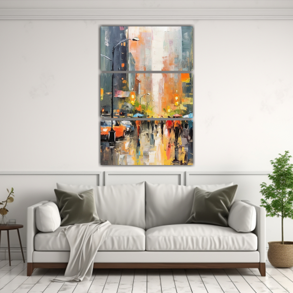 TRÍPTICO DISEÑO ARTESANAL INSPIRADO EN LA VIBRA 70X105 CM - 2
