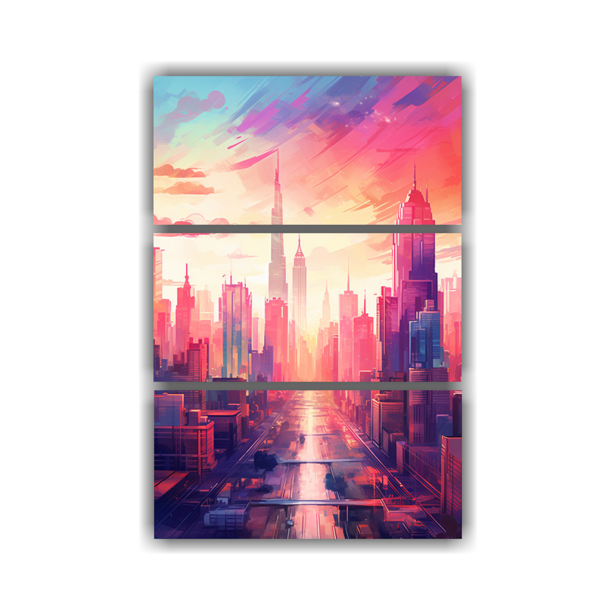 PINTURAS DECORATIVAS CON DISEÑO POP ART VIBRANTE 140X210 CM - 1