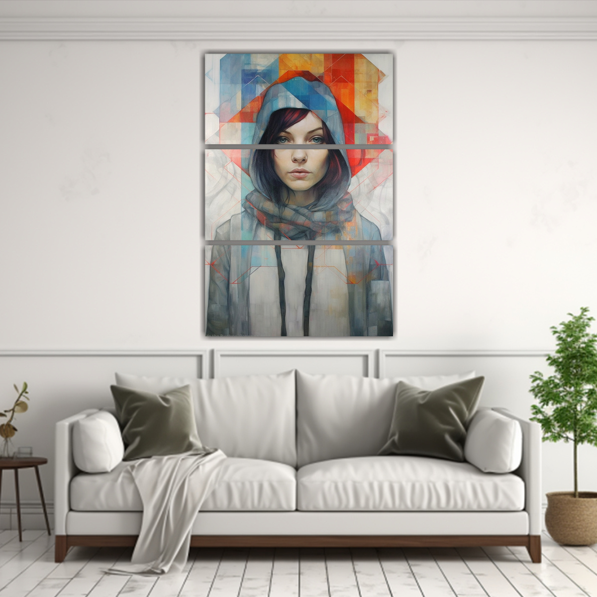 ACUARELA CLÁSICA DE TRÍPTICO INTELLIS SPHERE, 100X150 CM - 2