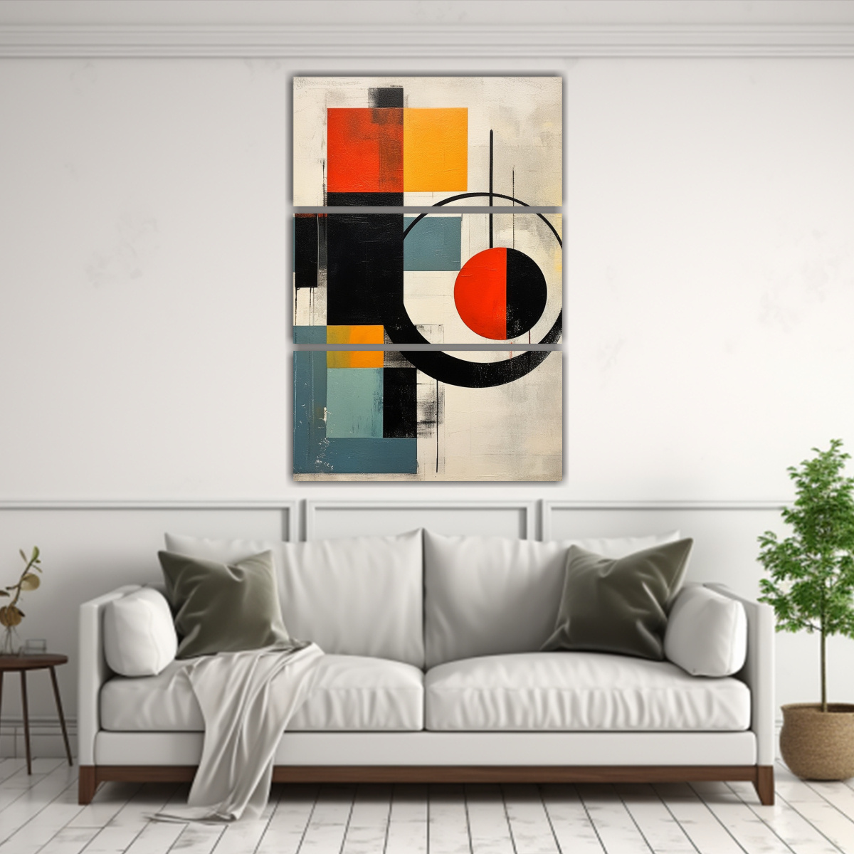 PINTURA EN BASTIDOR DE DISEÑO LLAMATIVO 50X75 CM - 2