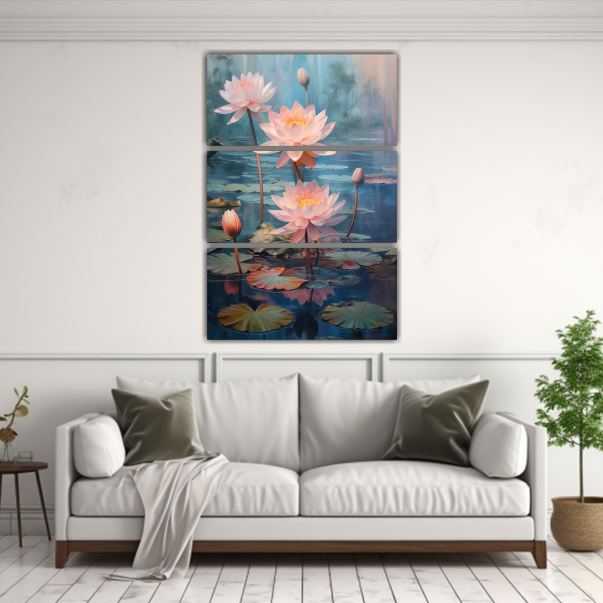 SET 3 TELAS EXPRESIÓN POP ART MUCHAS FLORES DE 70X105 CM - 2