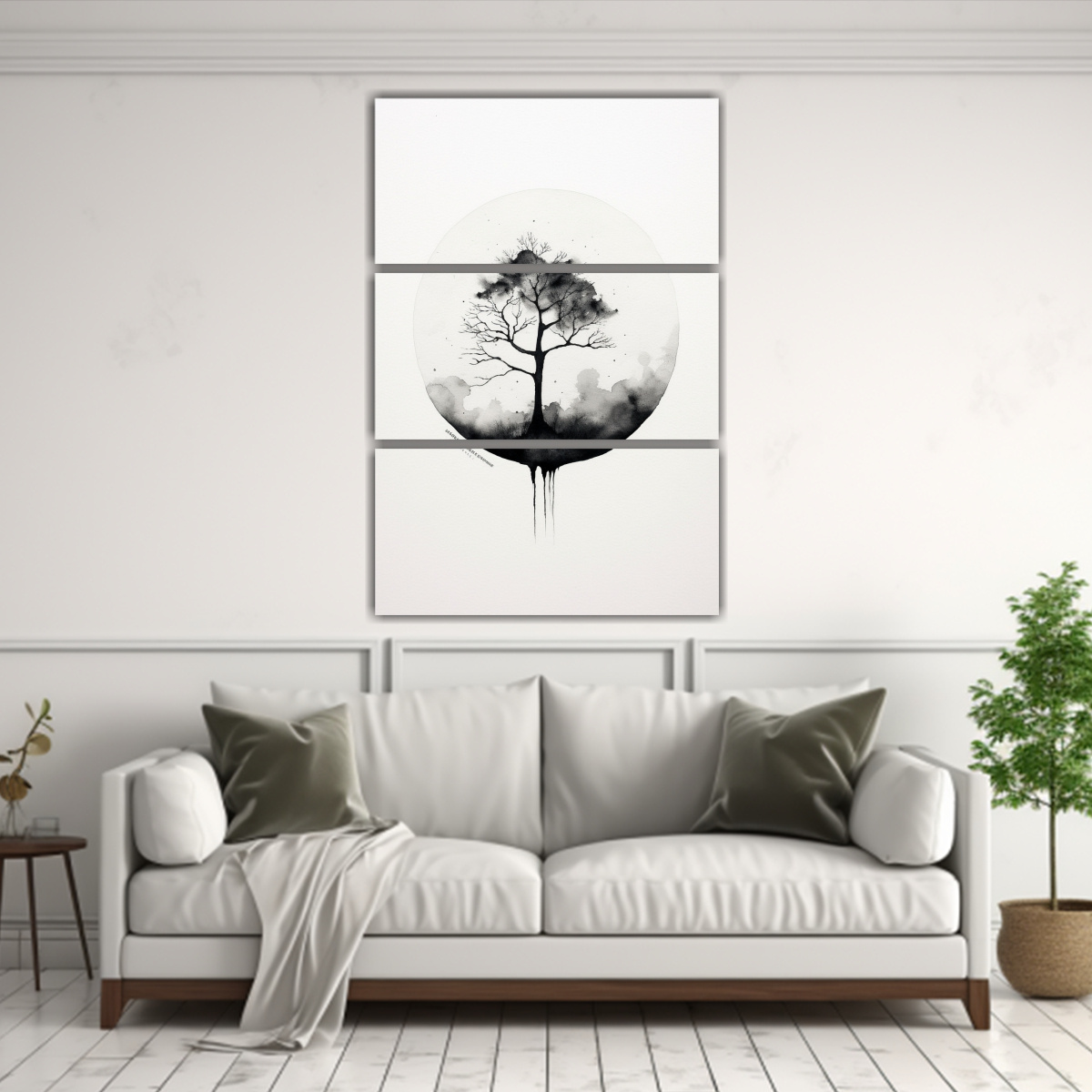 CONJUNTO 3 CUADROS LIENZOS FORMA RIQUEZA VISUAL 120X180 CM - 2