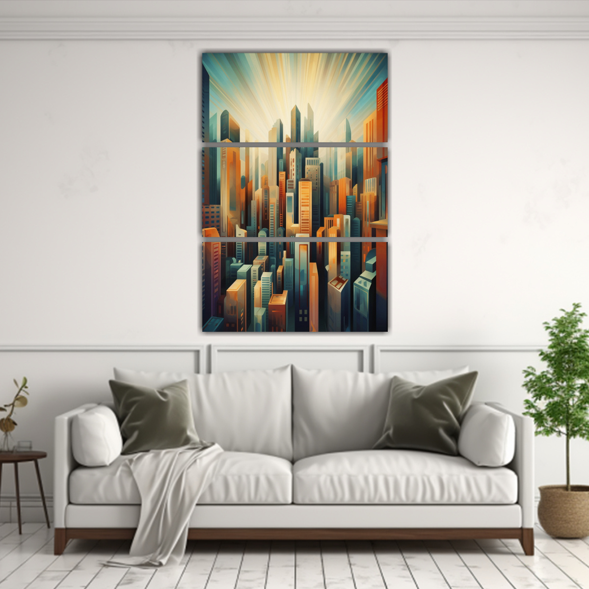 PINTURAS DECORATIVAS DE TEMÁTICA DE ABSTRACCIÓN 140X210 CM - 2
