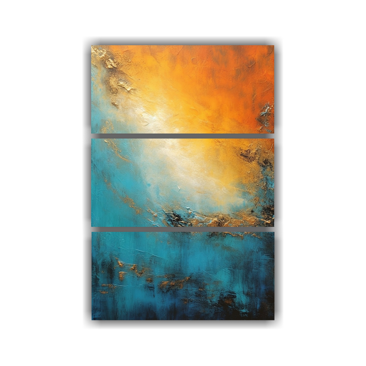 PINTURA ABSTRACTA EN LIENZO, INSPIRACIÓN 100X150 CM - 1