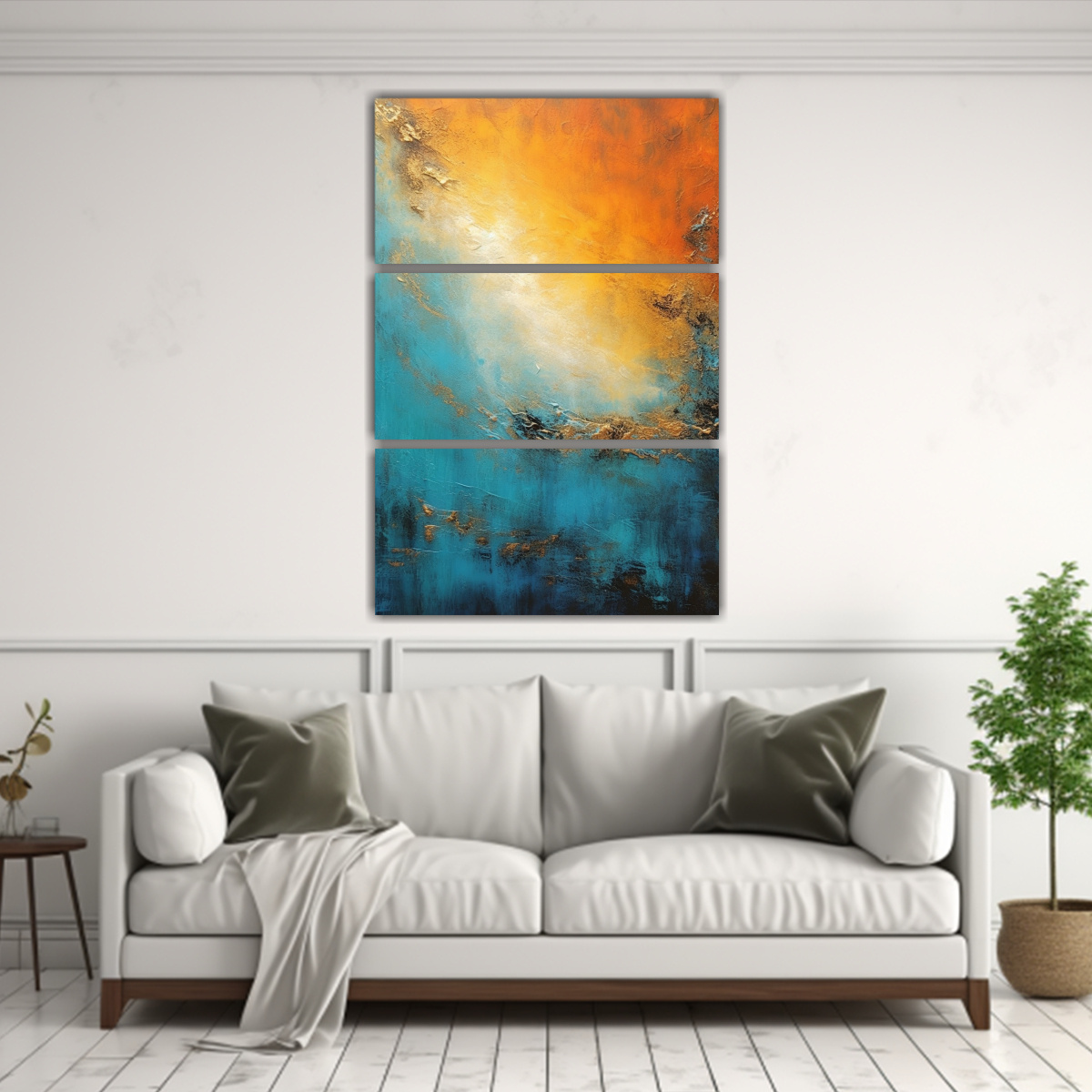 PINTURA ABSTRACTA EN LIENZO, INSPIRACIÓN 100X150 CM - 2