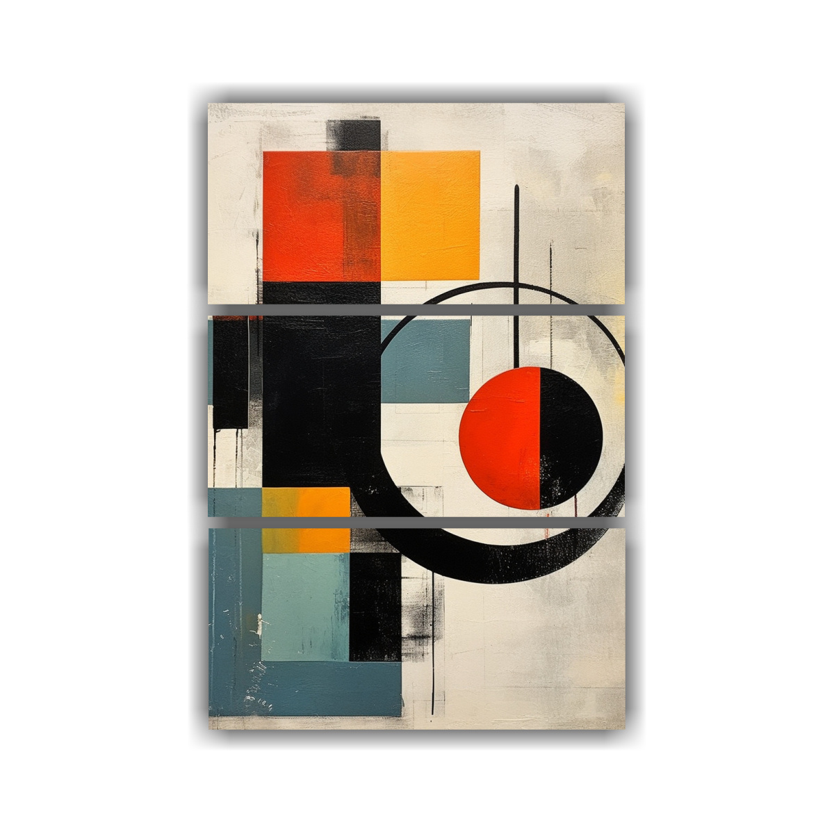 PINTURA EN BASTIDOR DE DISEÑO LLAMATIVO 60X90 CM - 1
