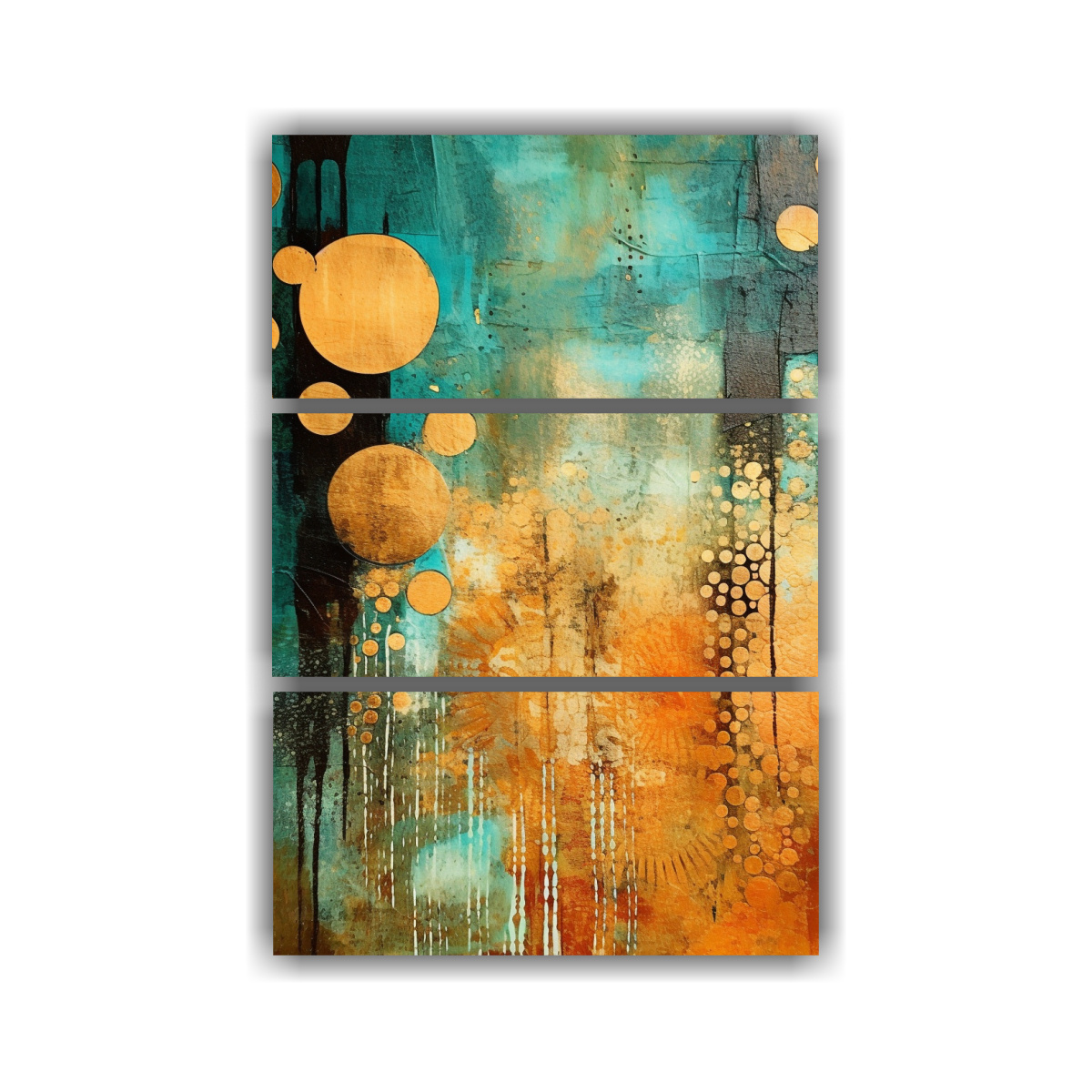 Ripley - PINTURAS ABSTRACTAS IMPRESIONANTES DE TRES ARTES 100X150 CM