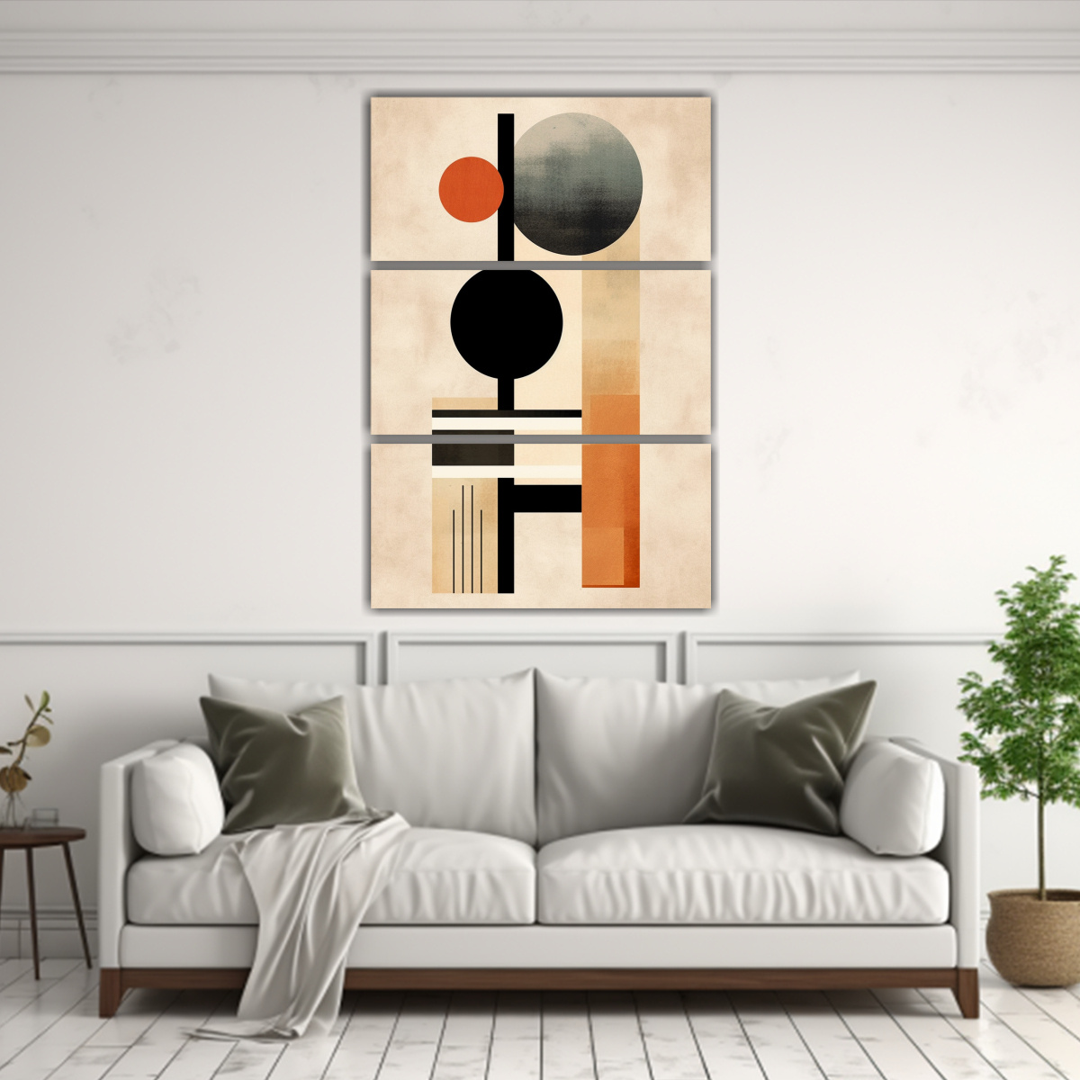 TRÍPTICO MOVIMIENTO ARMONÍA, ARTE DE PARED 40X60 CM - 2