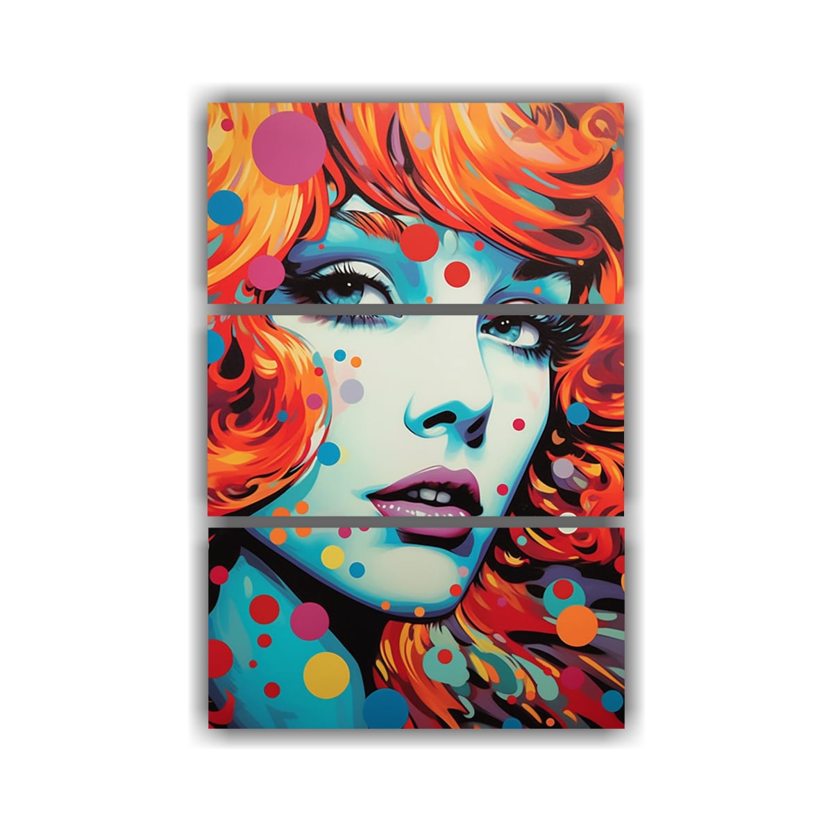 SET DE 3 TELAS EN BASTIDOR CON TEMA DE ESTÉTICA 60X90 CM - 1