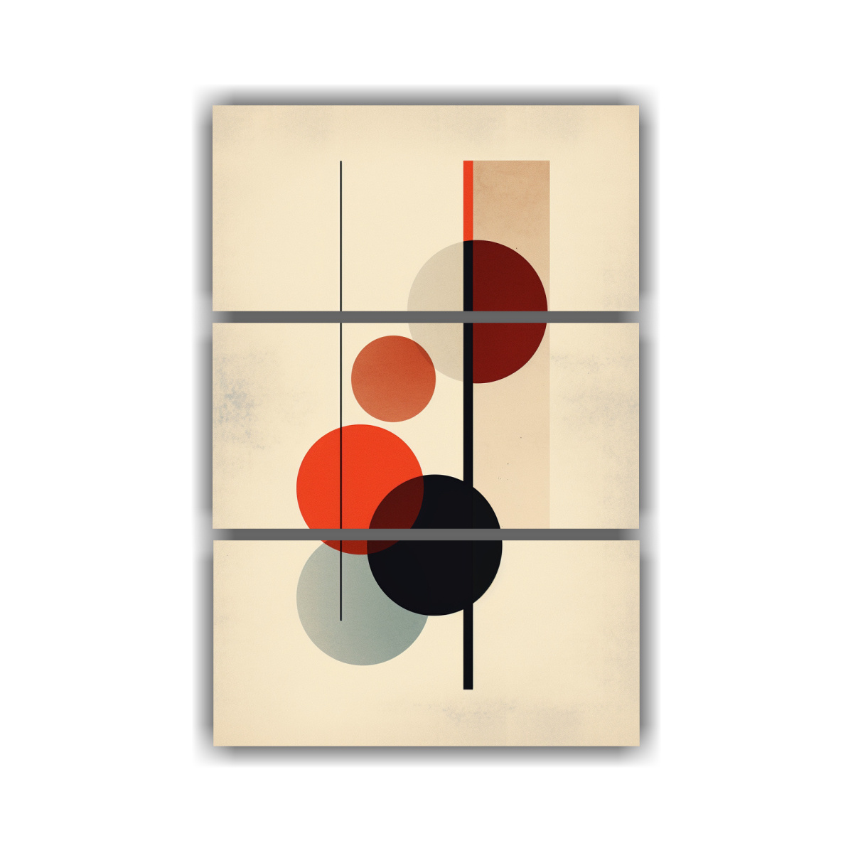 PINTURAS GEOMÉTRICAS MINIMALISTAS Y SIMPLES EN 80X120 CM - 1