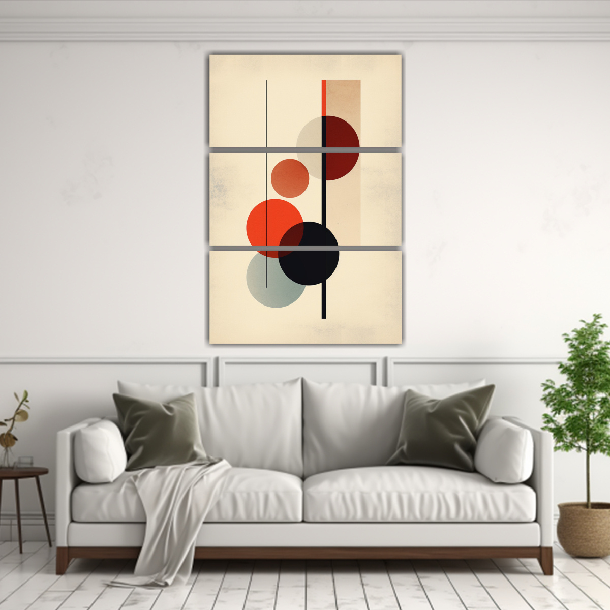 PINTURAS GEOMÉTRICAS MINIMALISTAS Y SIMPLES EN 80X120 CM - 2