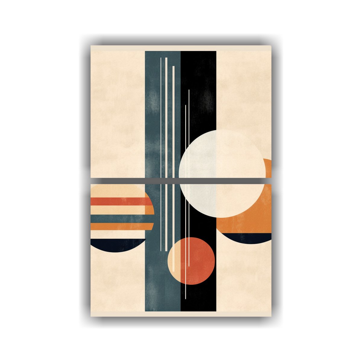 CUADRO DECORATIVO MINIMALISTA ABSTRACTO DE 80X120 CM - 1