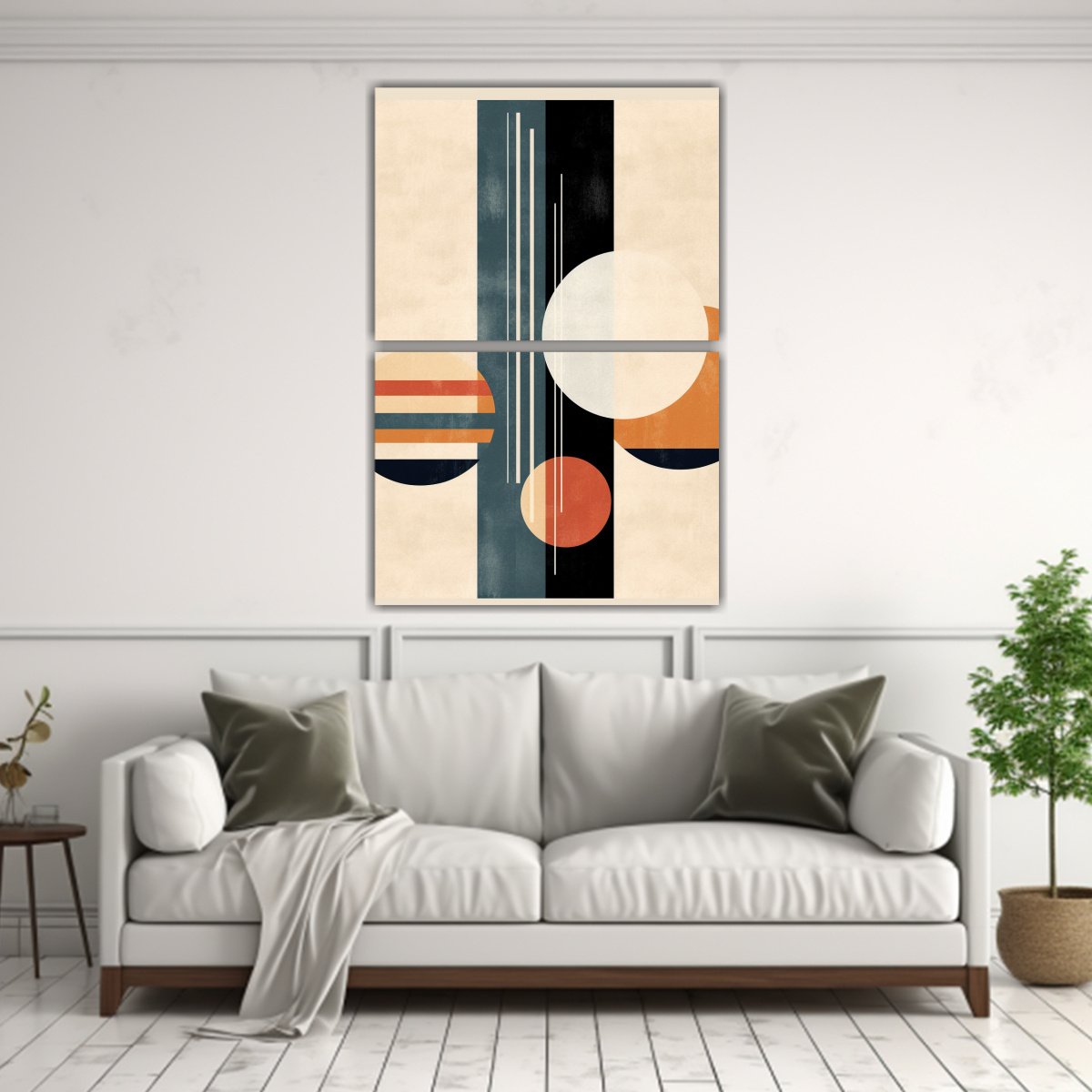 CUADRO DECORATIVO MINIMALISTA ABSTRACTO DE 80X120 CM - 2