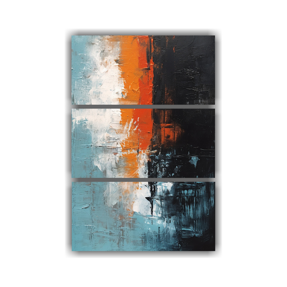 CONJUNTO DE 3 CUADROS ABSTRACTOS MINIMALISTAS DE 140X210 CM - 1