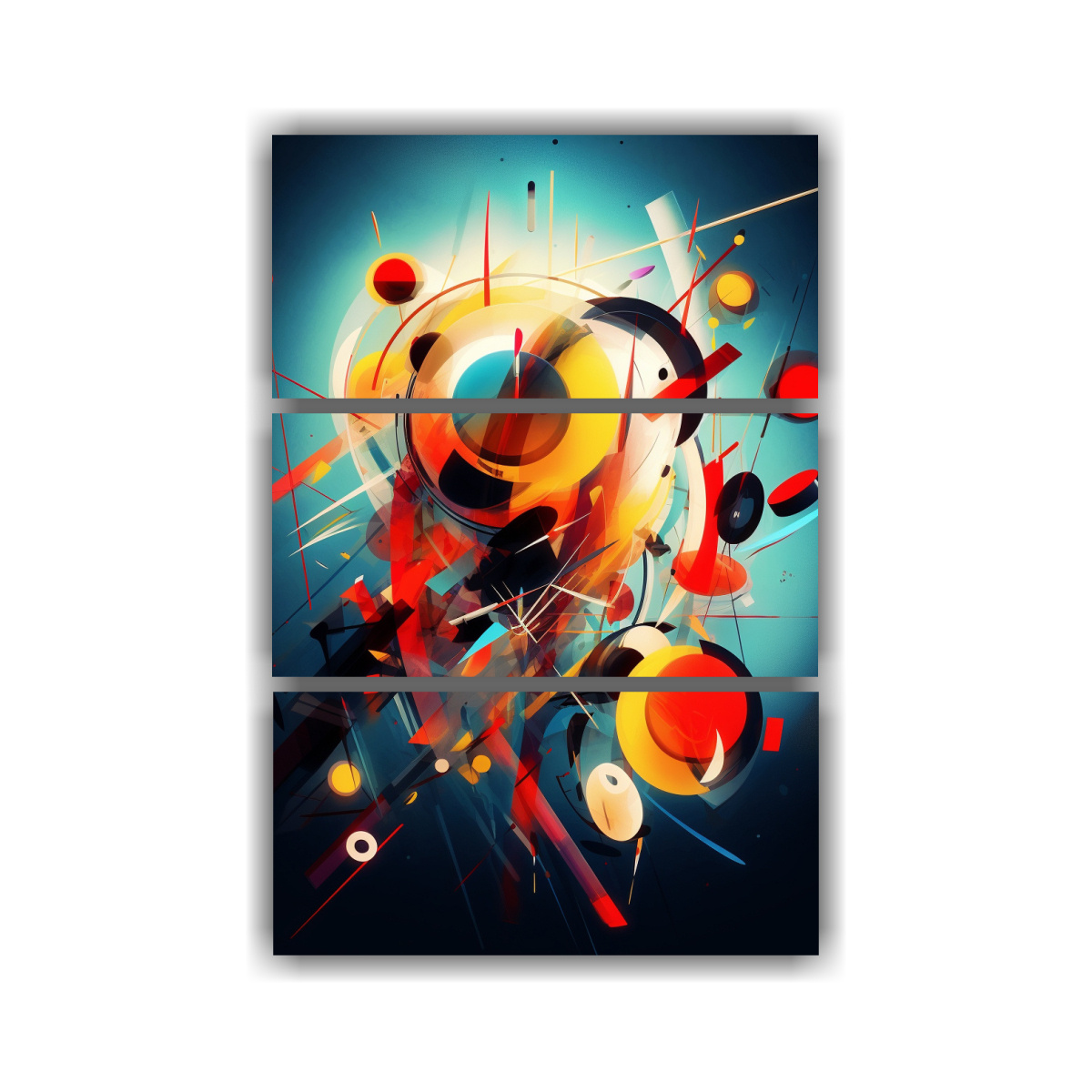 PINTURAS DECORATIVAS ABSTRACTAS KANDINSKY CON 120X180 CM - 1