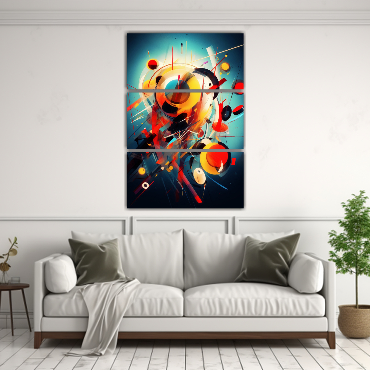PINTURAS DECORATIVAS ABSTRACTAS KANDINSKY CON 120X180 CM - 2
