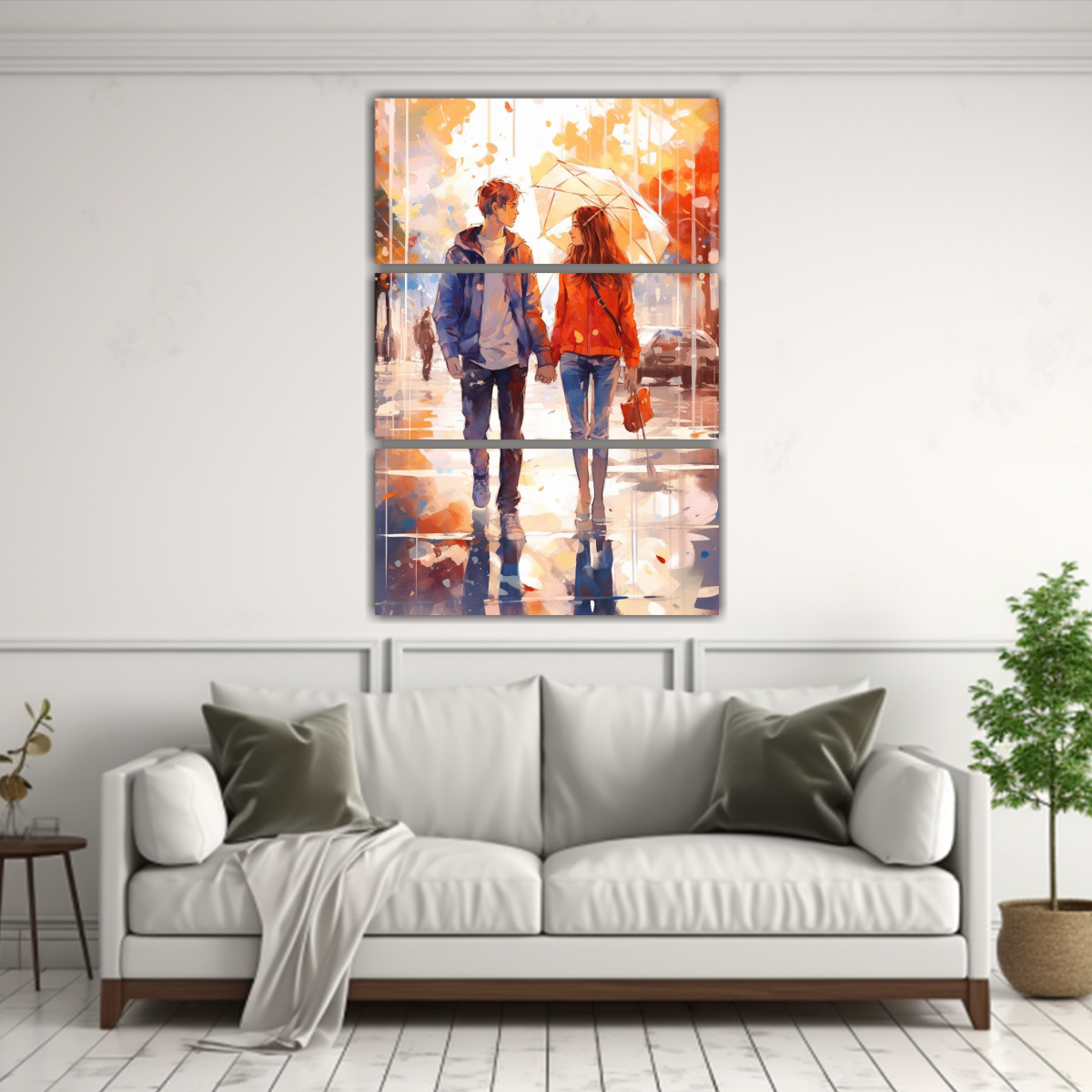SET 3 LIENZOS MODERNOS VIDA PINTURAS 70X105 CM - 2