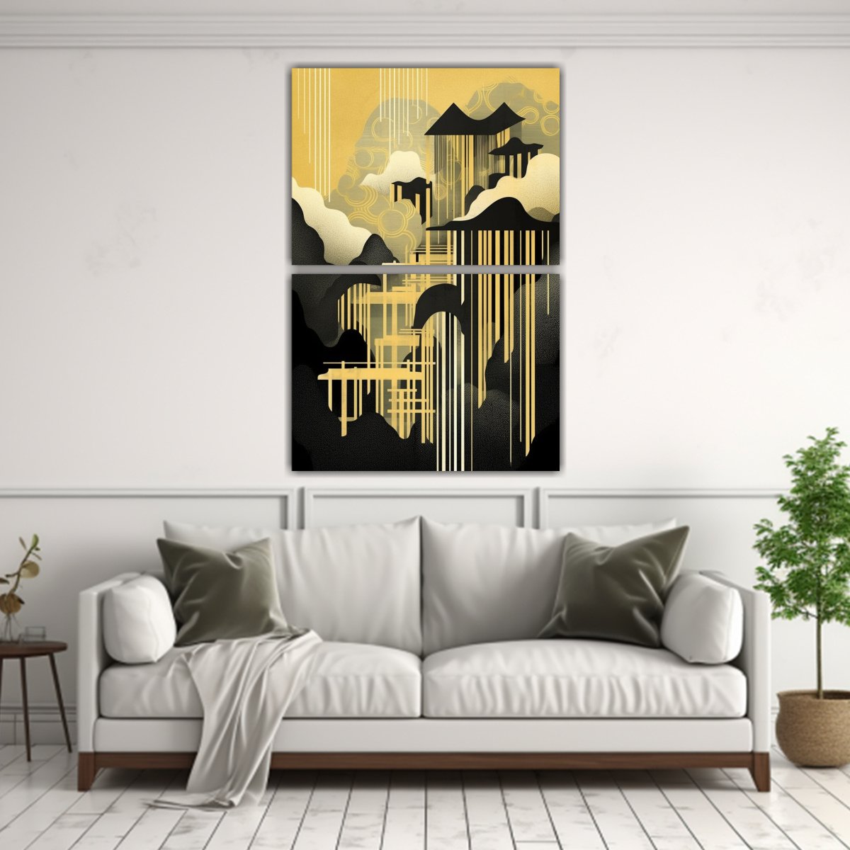 PINTURAS DECORATIVAS DE PAISAJES ARQUITECTÓNICOS 80X120 CM - 2