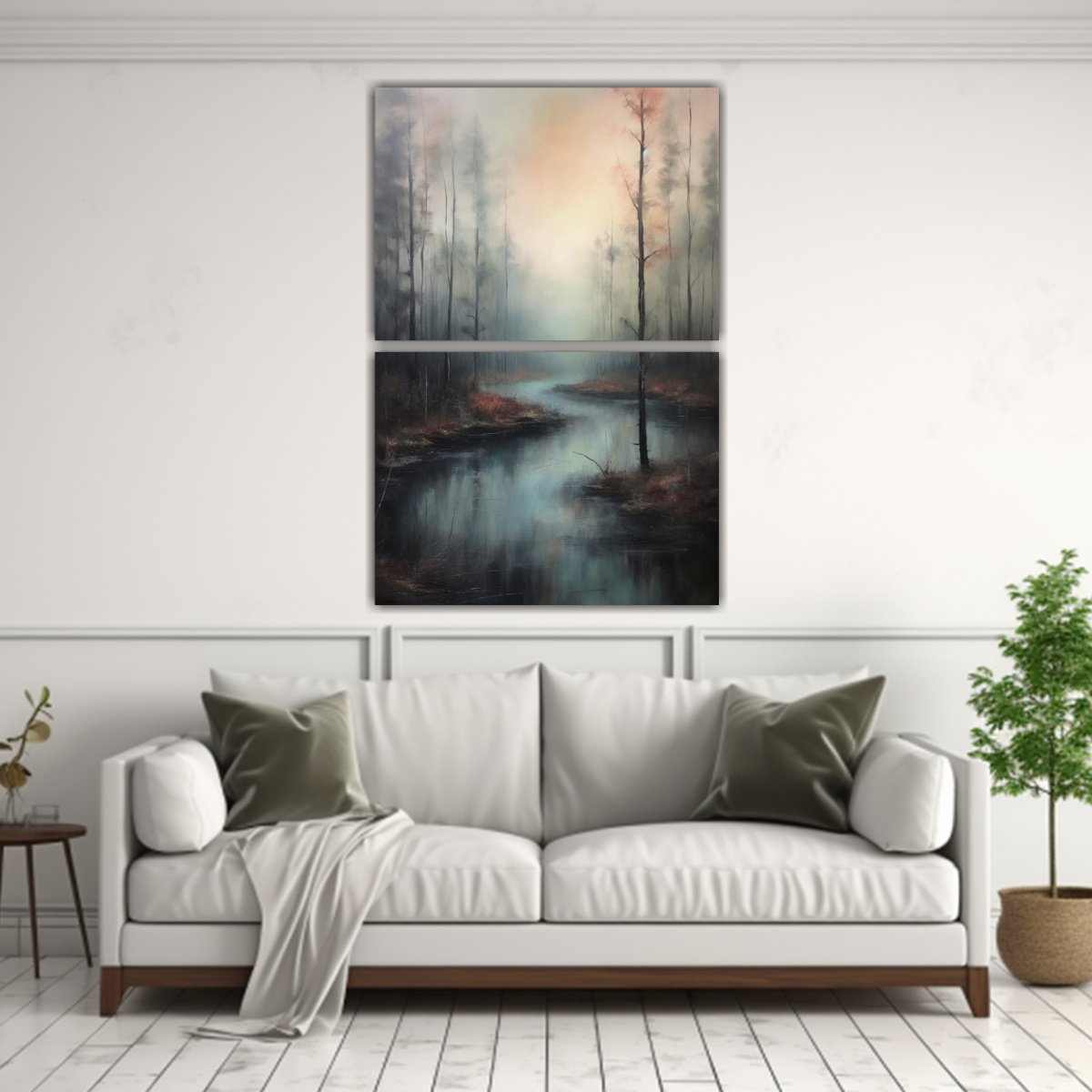 CUADROS ACUARELA CATHERINE FITZGERALD INSPIRADOS 80X120 CM - 2