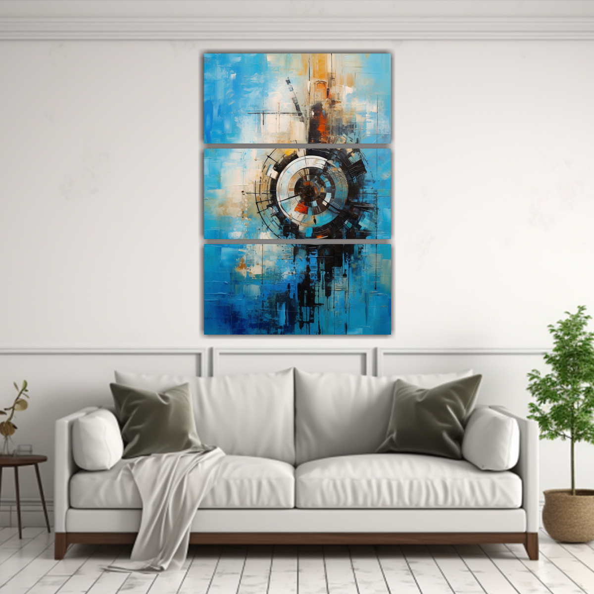 PINTURAS ABSTRACTAS VINTAGE CON TECNOLOGÍA 140X210 CM - 2