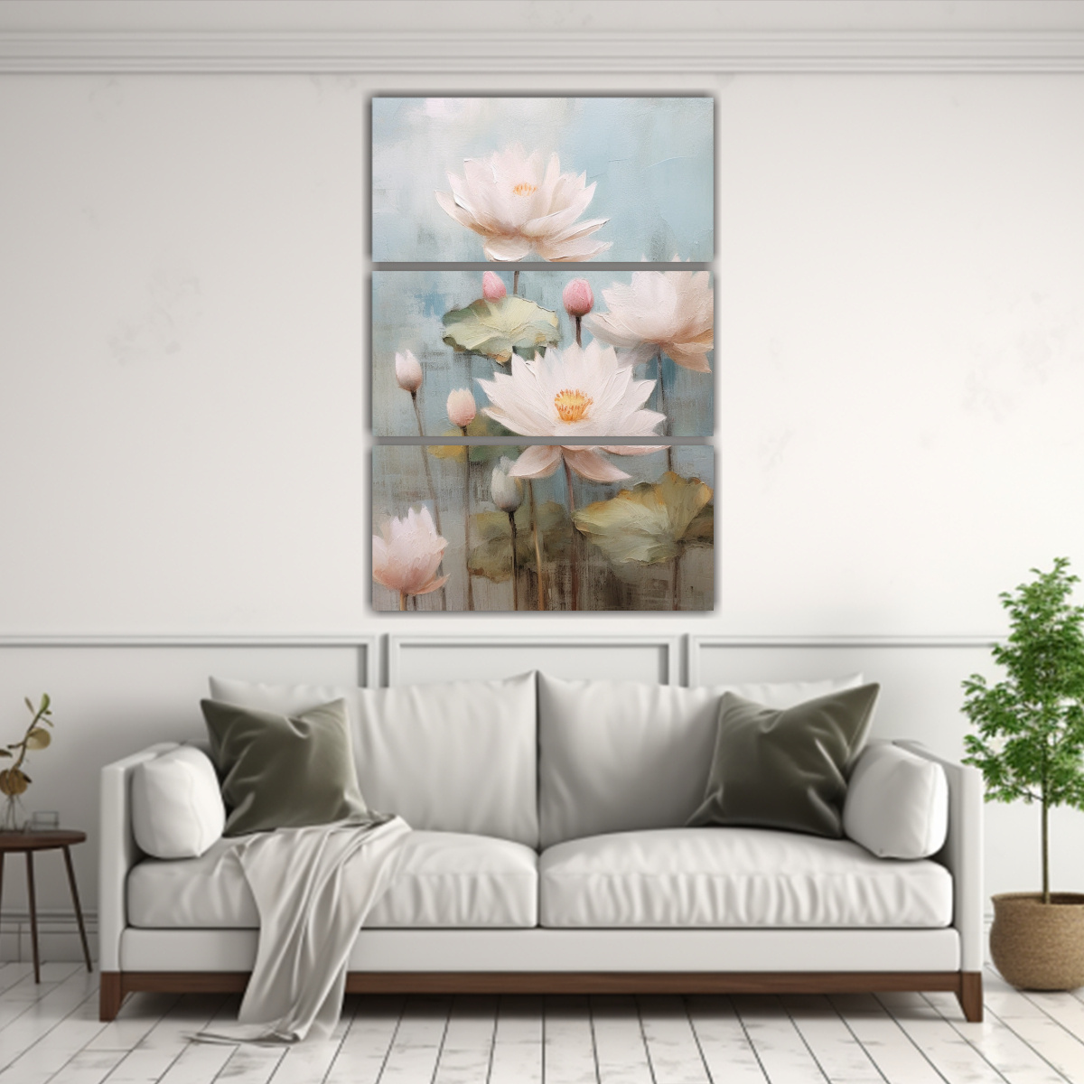 CUADRO DE PINTURA AL ÓLEO SET 3 CALIDOS ARTE 70X105 CM - 2