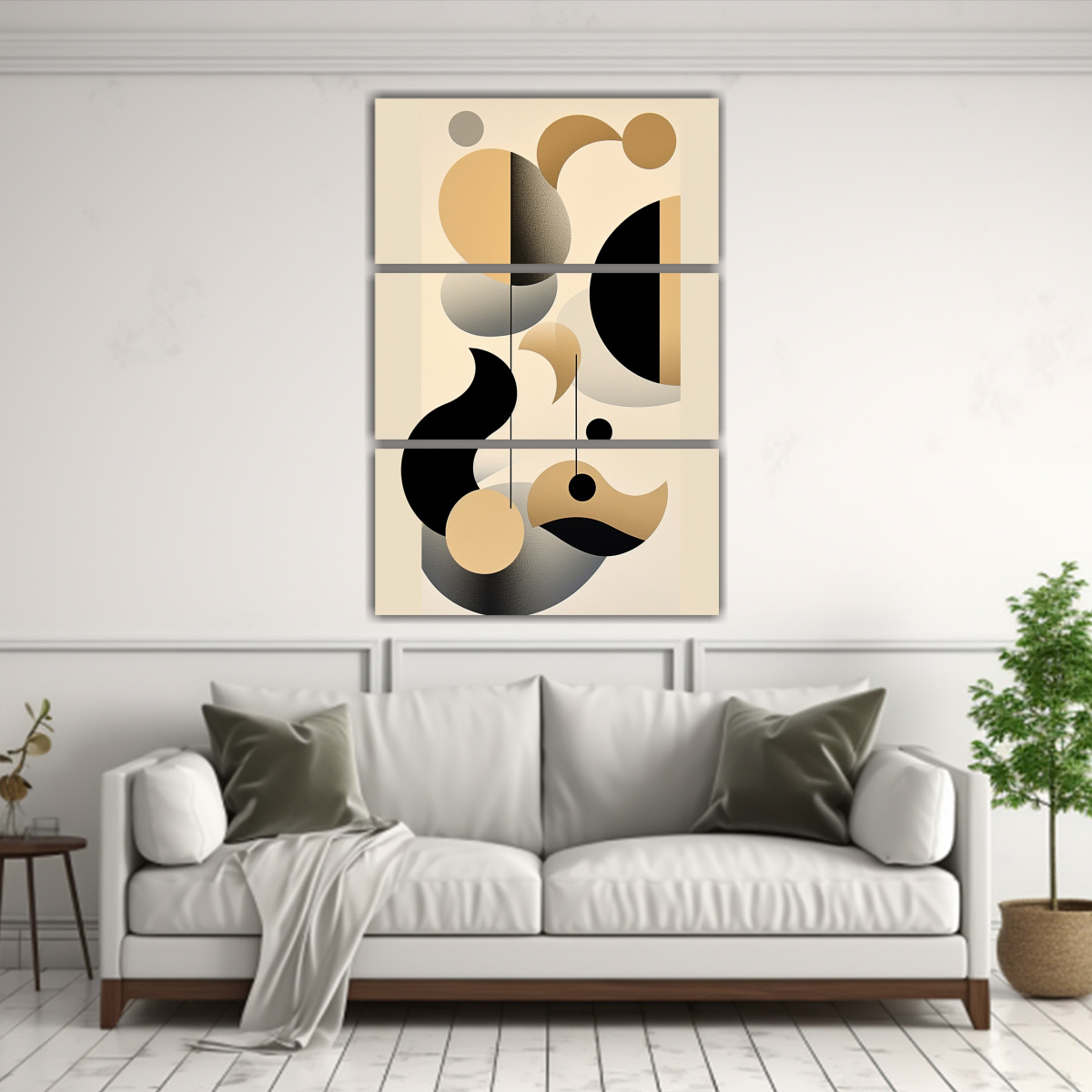 CUADROS ESTILO GALERÍA EN COMBINACIÓN: FORMAS 50X75 CM - 2