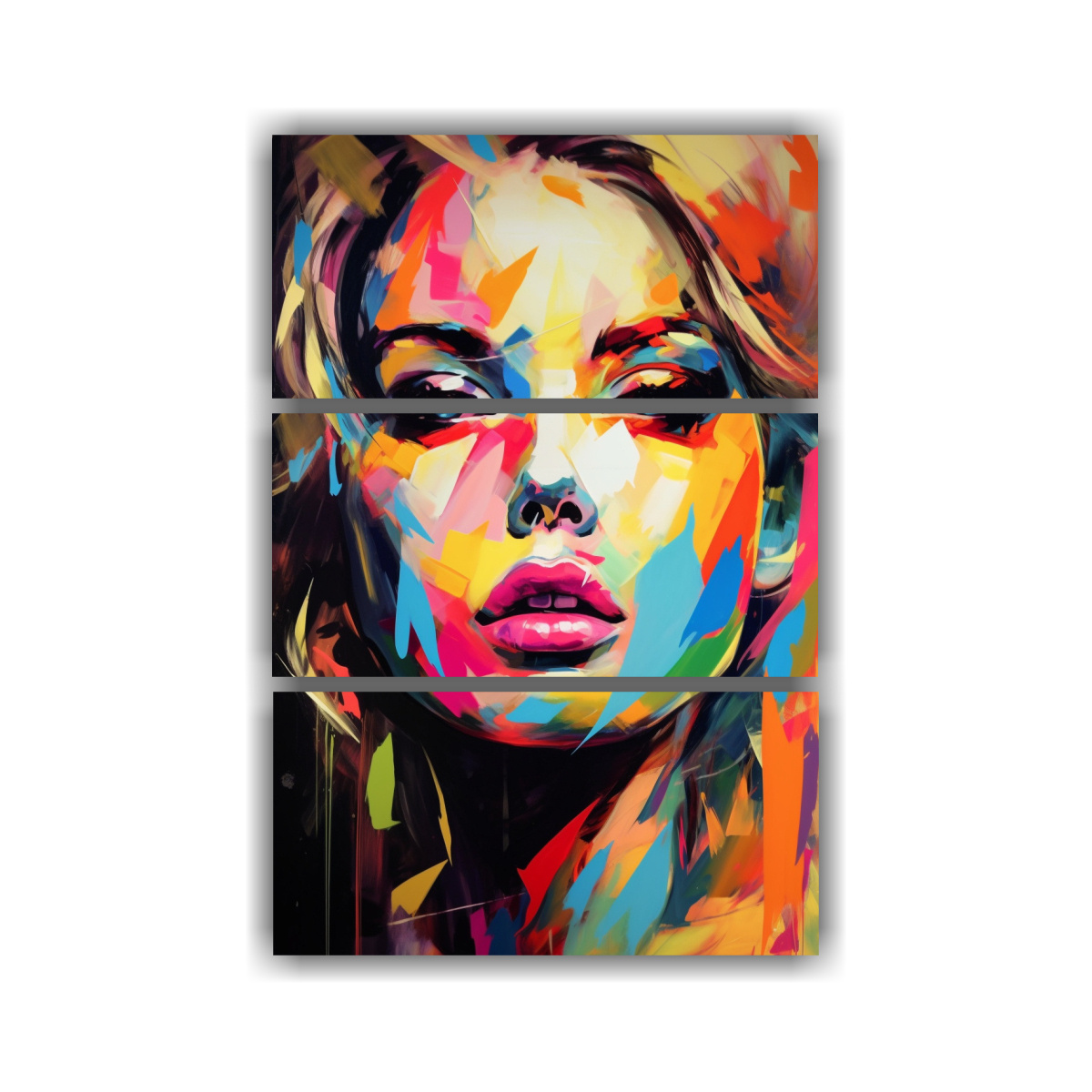 LIENZO MODERNO ARTE GRÁFICO KARA: RETRATO 140X210 CM - 1