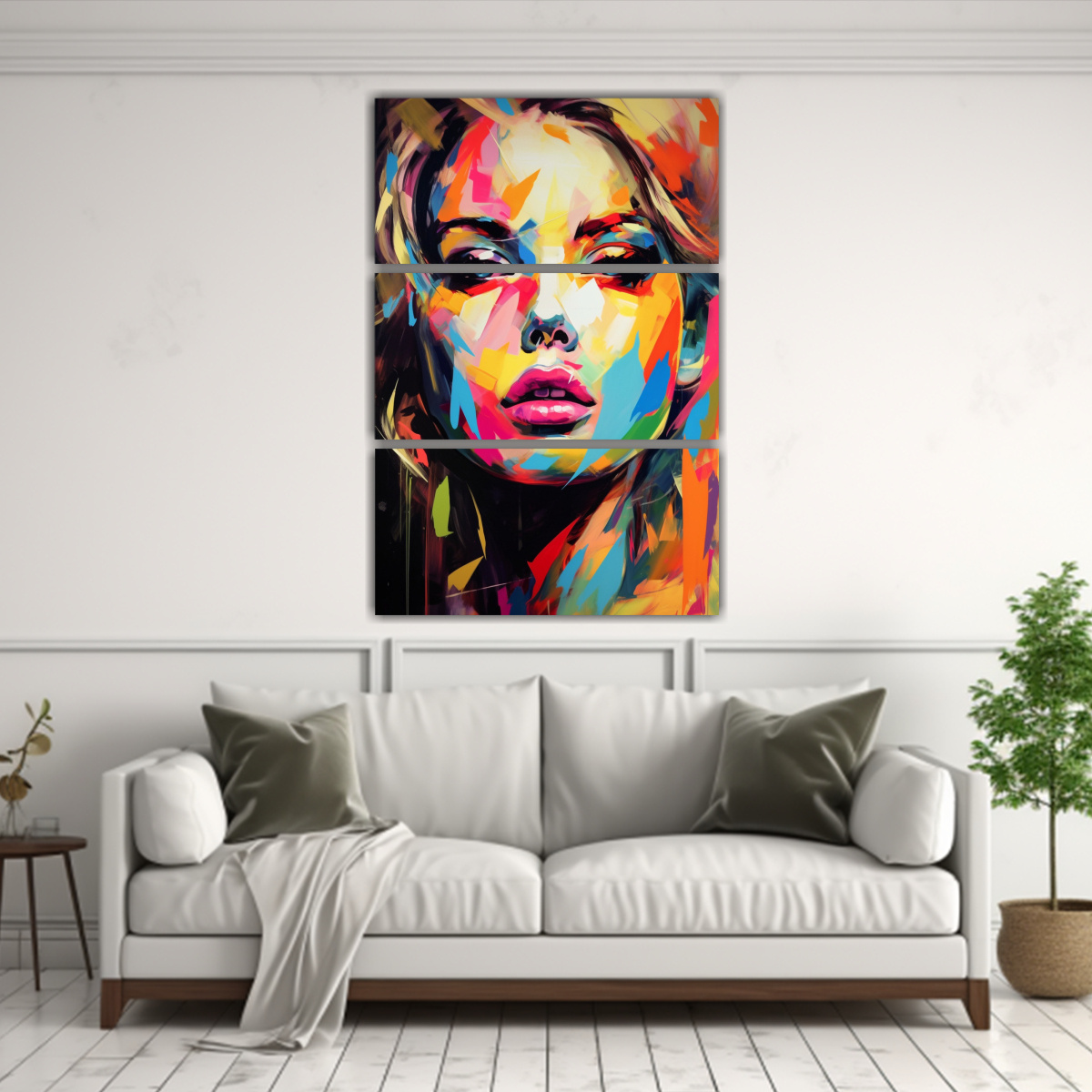 LIENZO MODERNO ARTE GRÁFICO KARA: RETRATO 140X210 CM - 2