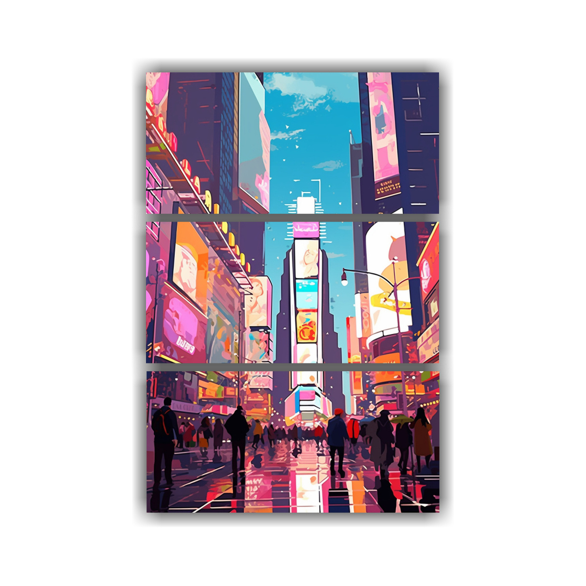 CUADROS INNOVADOR ROMPT TIMES SQUARE NYC DISEÑO 80X120 CM - 1