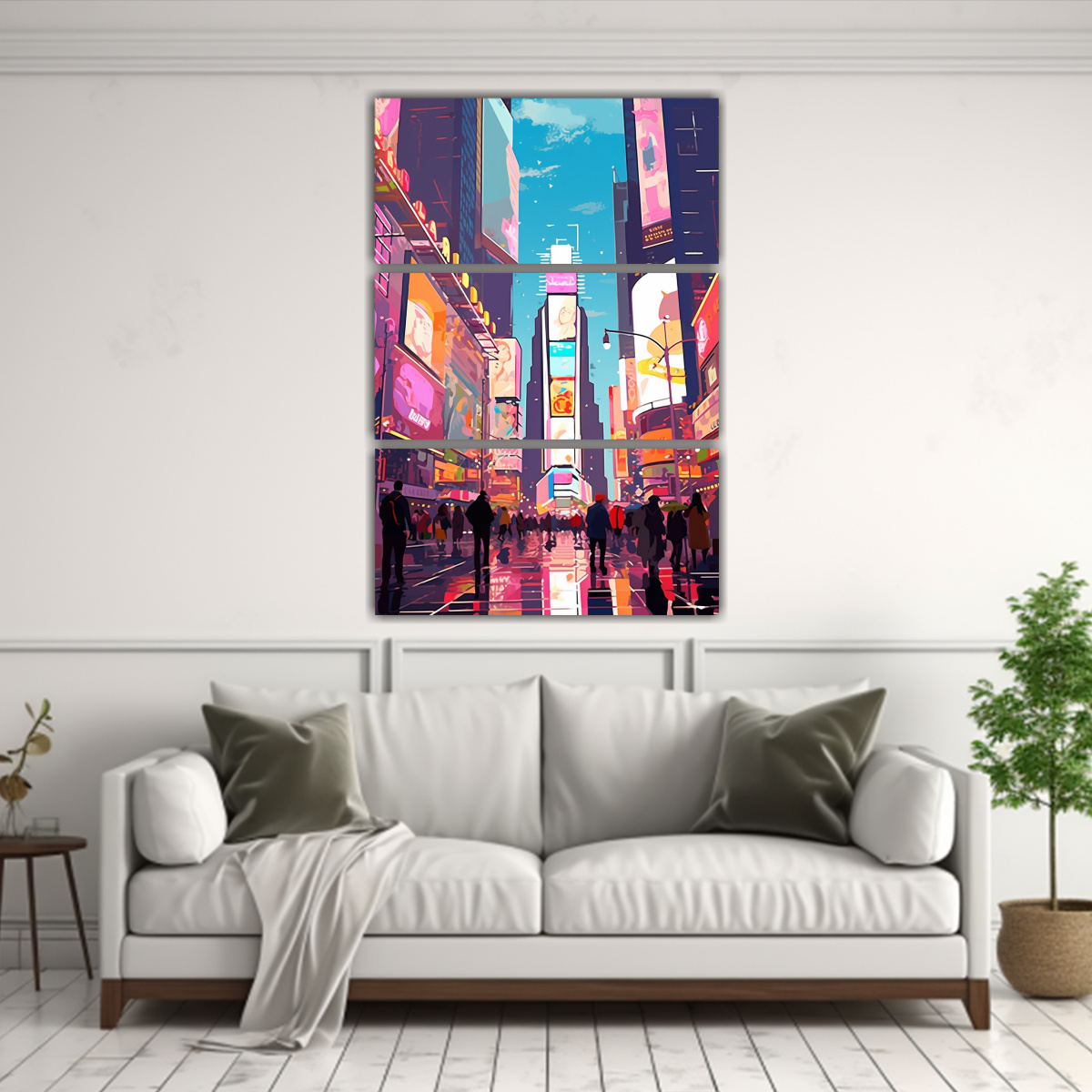 CUADROS INNOVADOR ROMPT TIMES SQUARE NYC DISEÑO 80X120 CM - 2