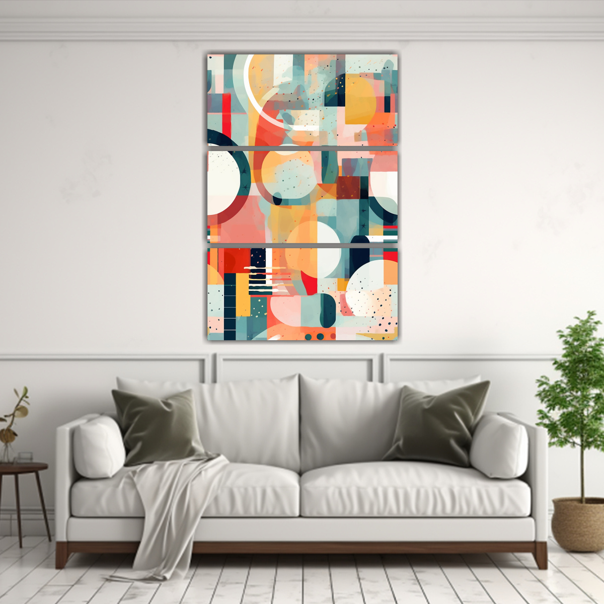CUADROS ABSTRACTO UNICO DETALLADO CON LÍNEAS 60X90 CM - 2