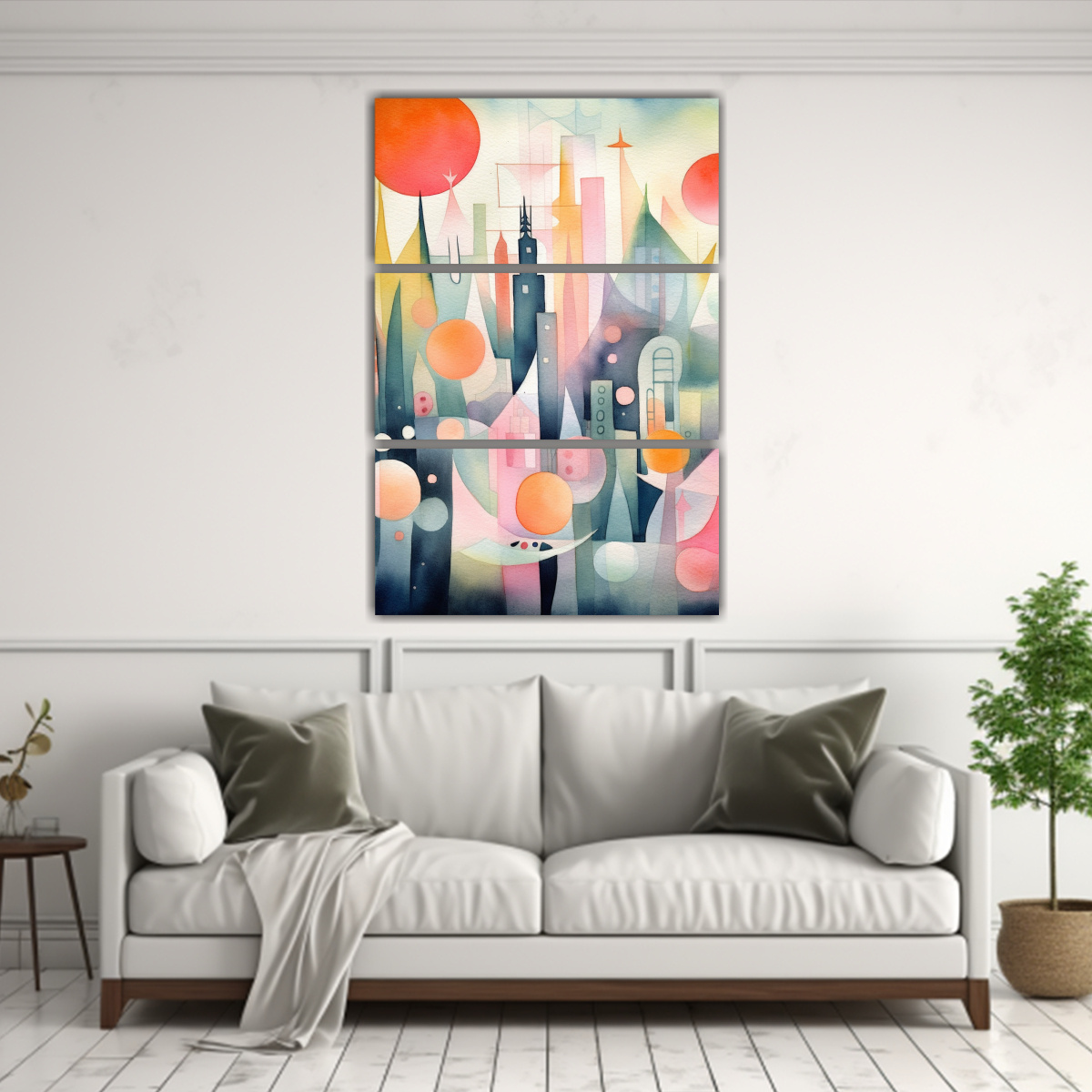 ARTES DE PARED FORMA REFLEJO PINTURAS DECORATIVAS 40X60 CM - 2