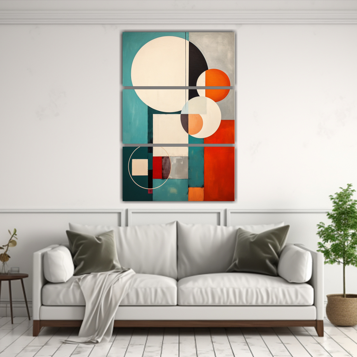CONJUNTO 3 CUADROS DISEÑO MINIMALISTA ARMONÍA 160X240 CM - 2
