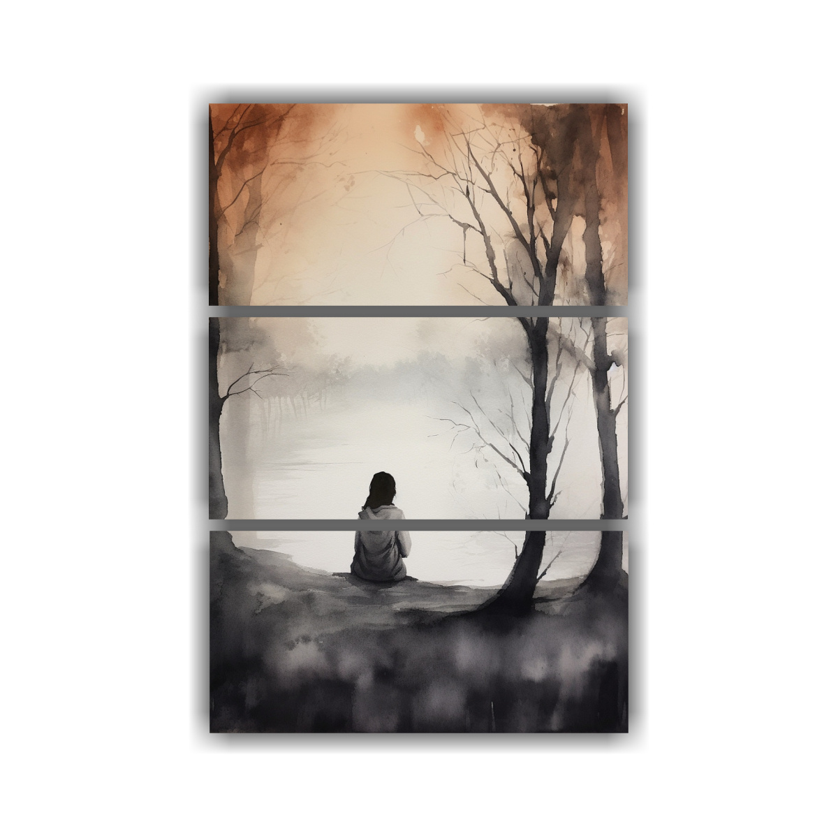 PINTURA EN TELA SOBRE BASTIDOR DE MADERA DE 70X105 CM - 1