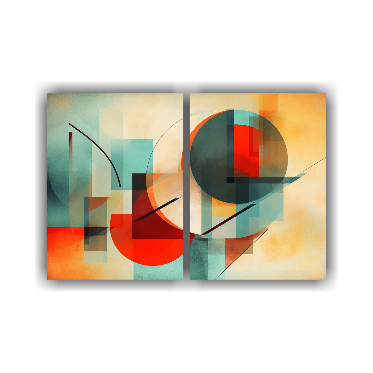 PINTURAS DECORATIVAS ABSTRACTAS EN COLORES 120X80 CM - 1