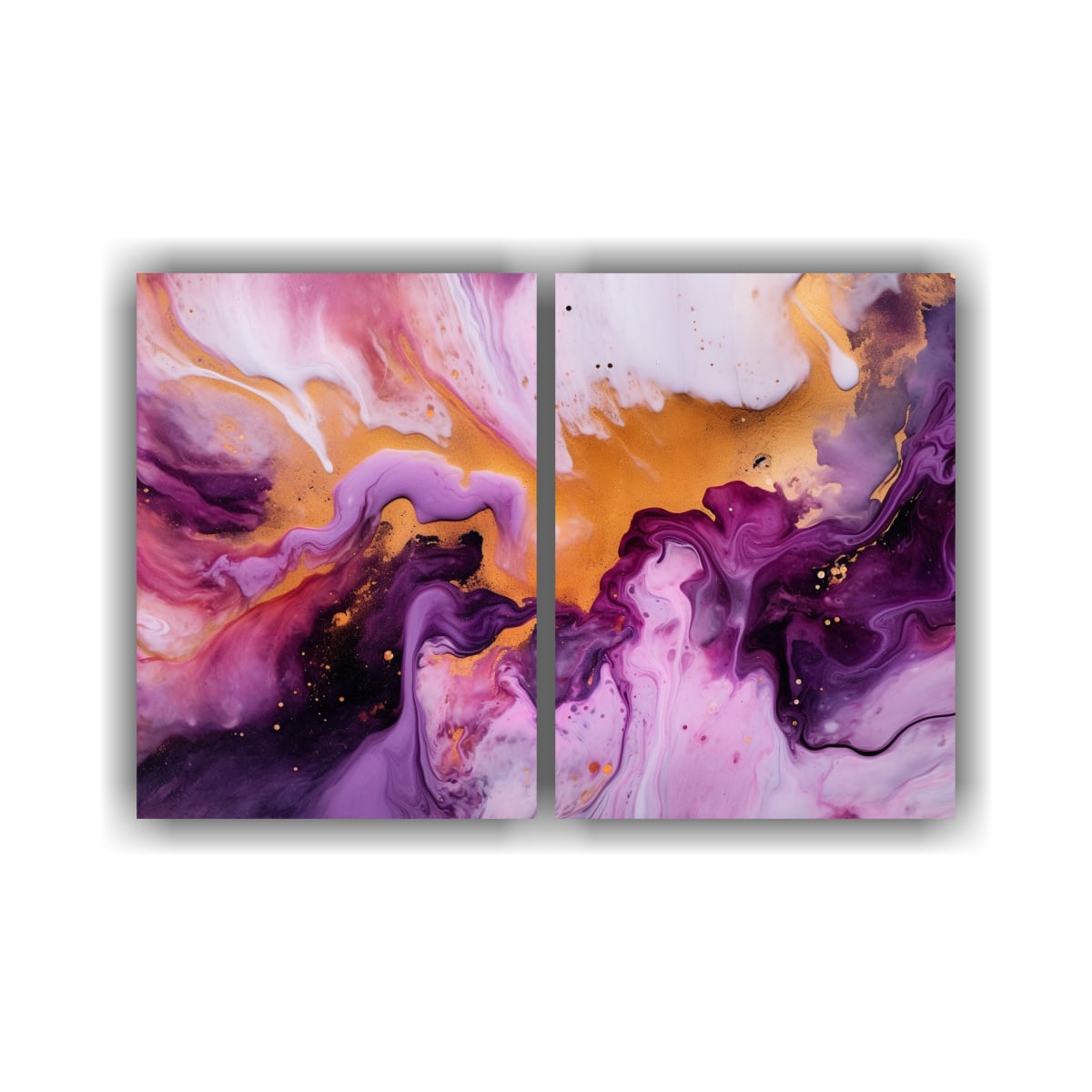 ARTE DE PARED MODERNO CLÁSICO CON SALPICADURAS 120X80 CM - 1
