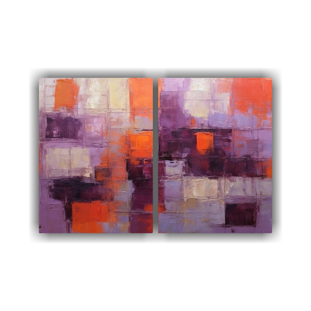 CUADROS ABSTRACTOS DURADEROS CON TEXTURA EN 100X75 CM - 1