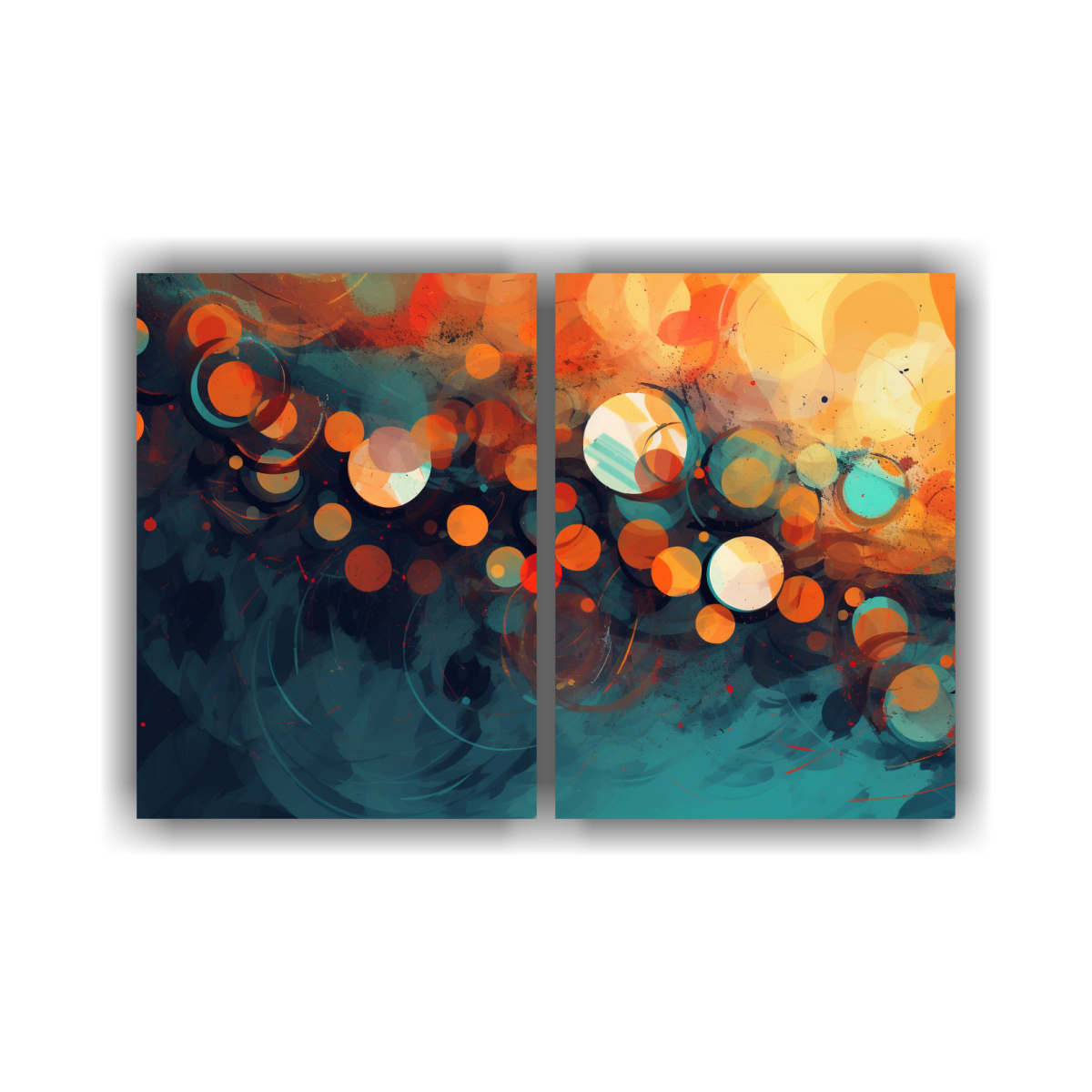 ARTE ABSTRACTO EN LIENZO: SENSIBILIDAD ARTÍSTICA 100X65 CM - 1