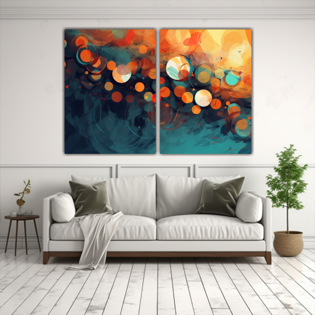 ARTE ABSTRACTO EN LIENZO: SENSIBILIDAD ARTÍSTICA 100X65 CM - 2
