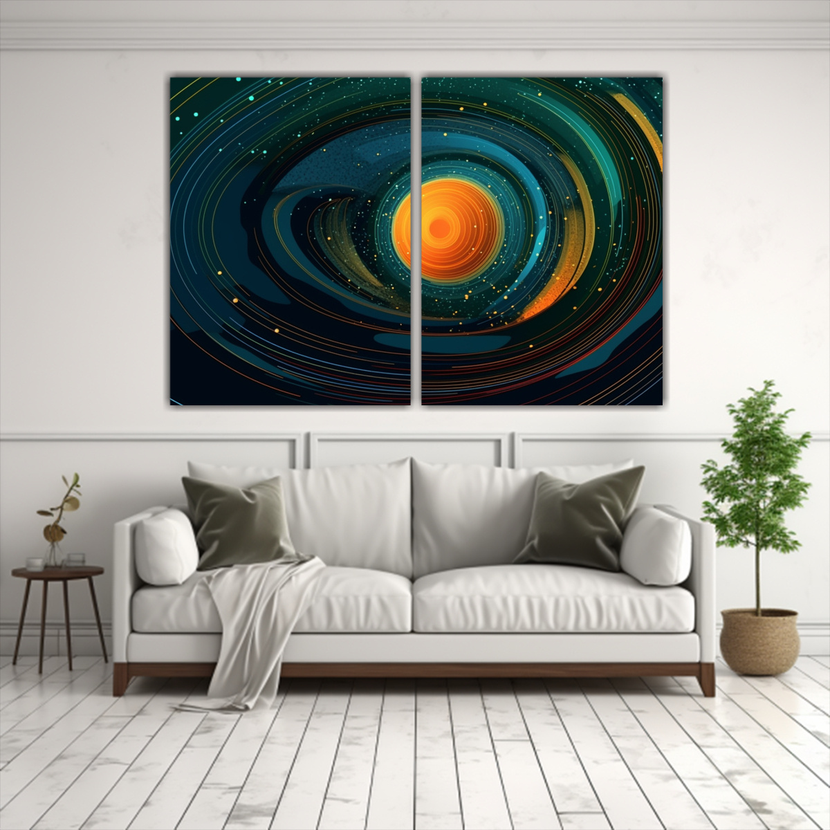 PINTURAS DECORATIVAS EN LIENZO CREATIVO PARA 100X65 CM - 2
