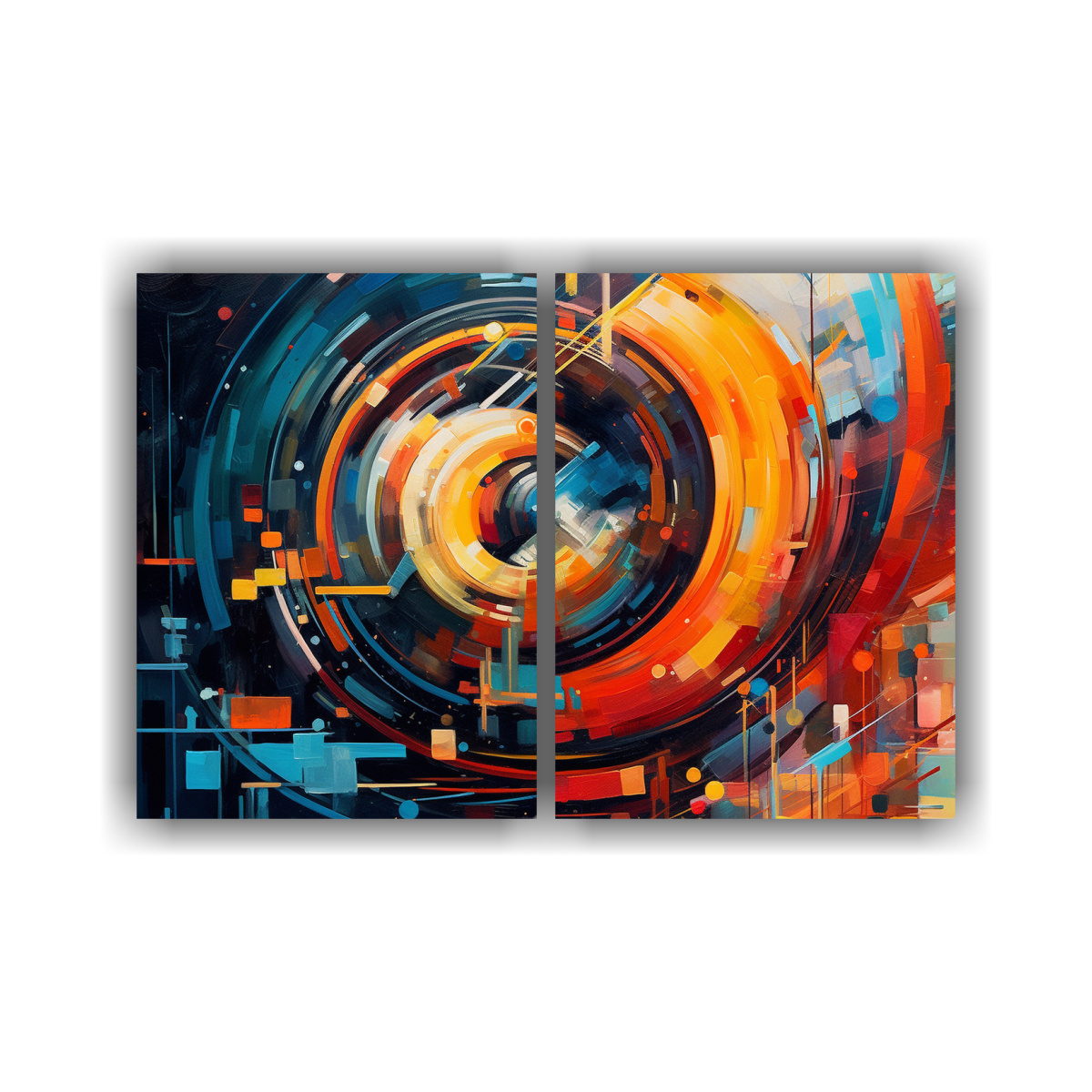 CUADROS ABSTRACTOS: PROFUNDIDAD ARTIFICIAL EN LA 60X40 CM - 1
