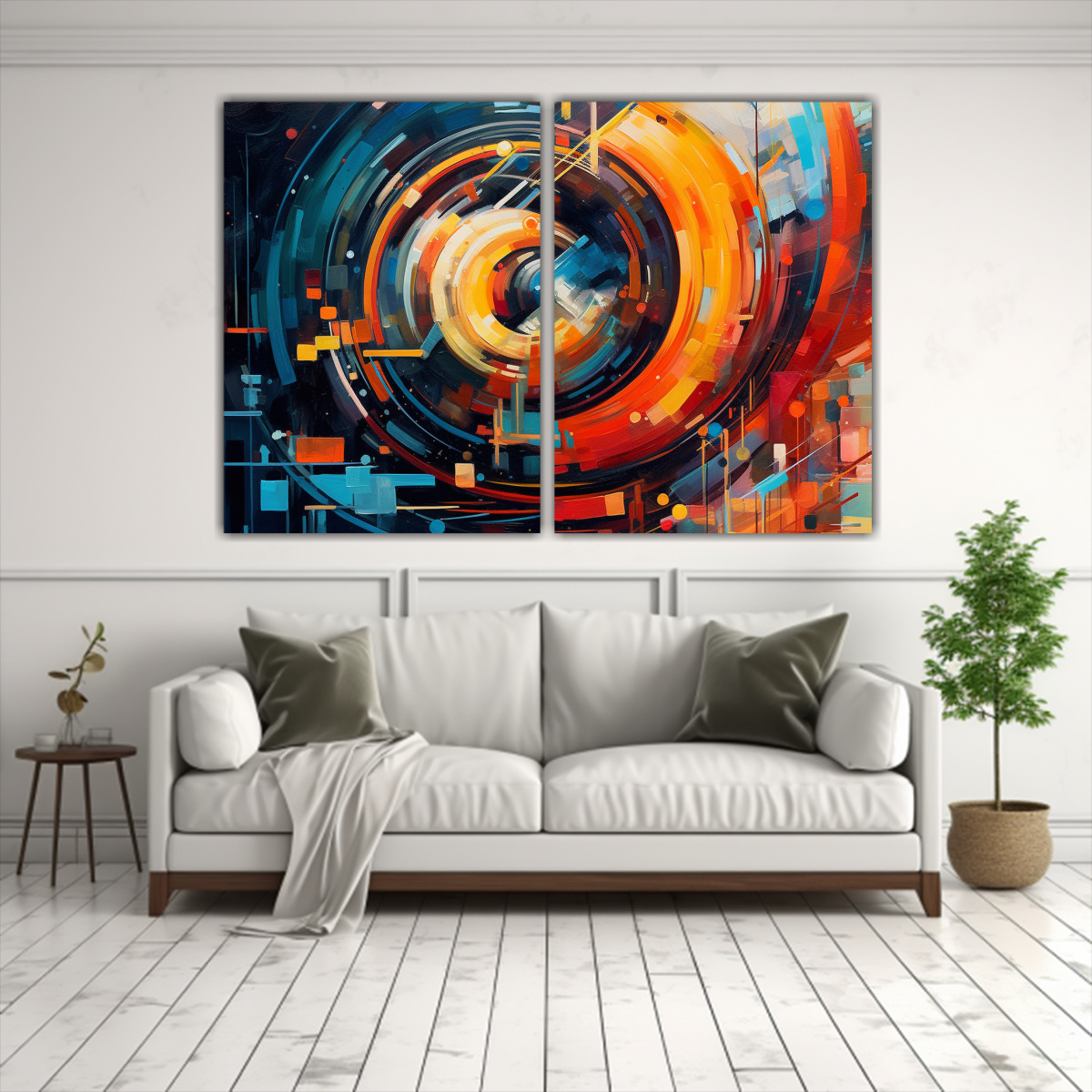 CUADROS ABSTRACTOS: PROFUNDIDAD ARTIFICIAL EN LA 60X40 CM - 2