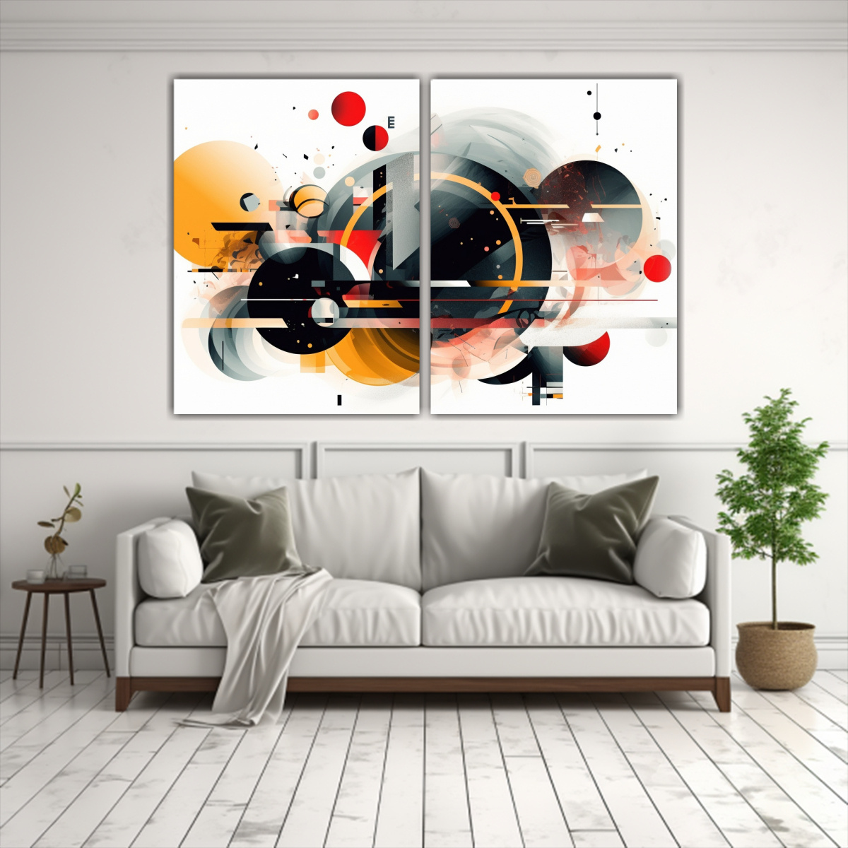 LIENZOS DECORATIVOS PARA SALA CON DISEÑO RHO KIN. 60X45 CM - 2