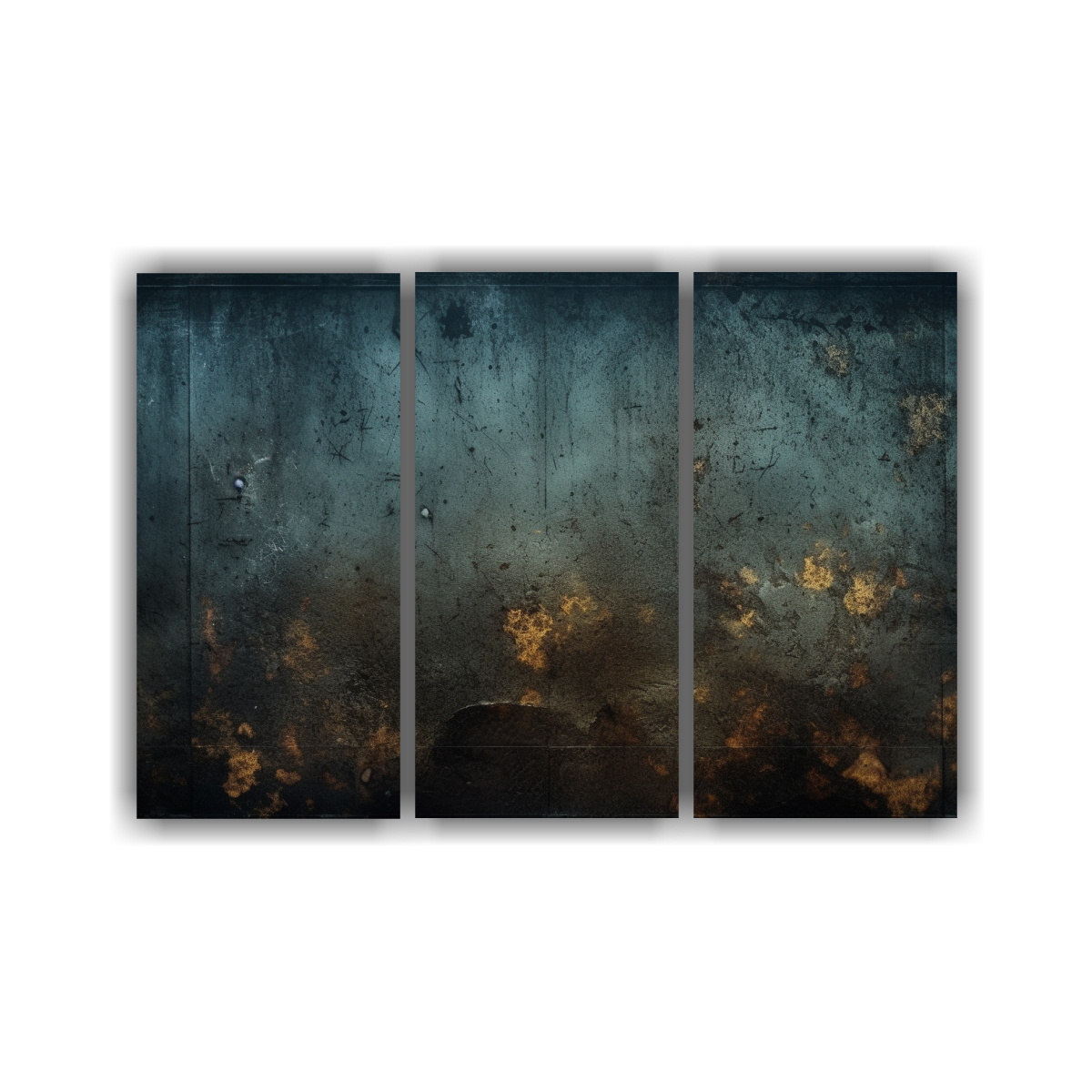 CONJUNTO 3 CUADROS ABSTRACTOS VITALIDAD ZOISE 180X120 CM - 1