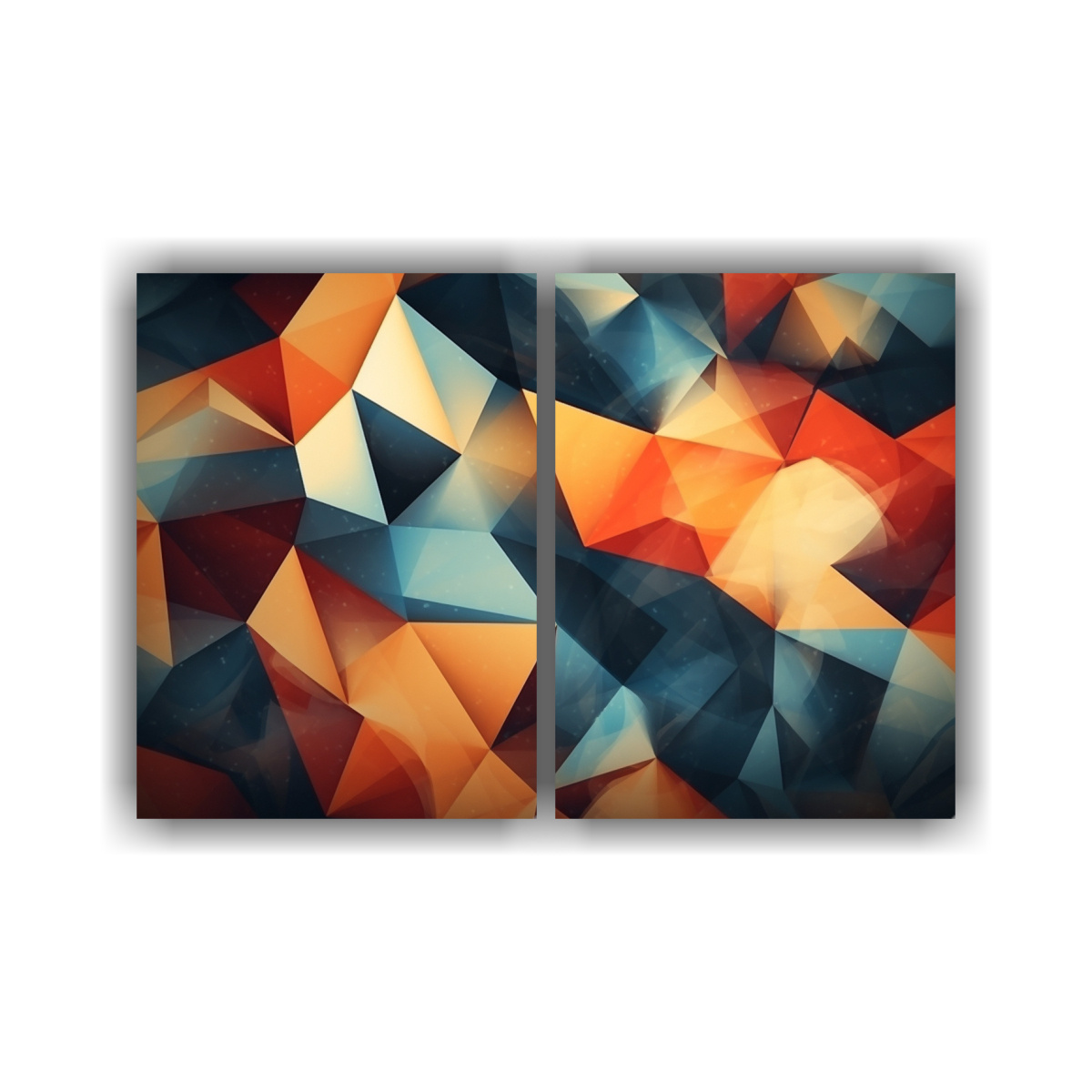 CUADROS ABSTRACTOS GEOMÉTRICOS DECORATIVOS CON 60X45 CM - 1