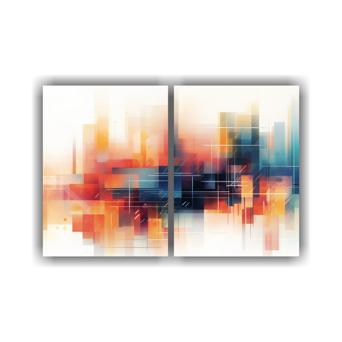 CUADROS FINAS LÍNEAS PARA DECORACIÓN ÚNICA EN 160X120 CM - 1